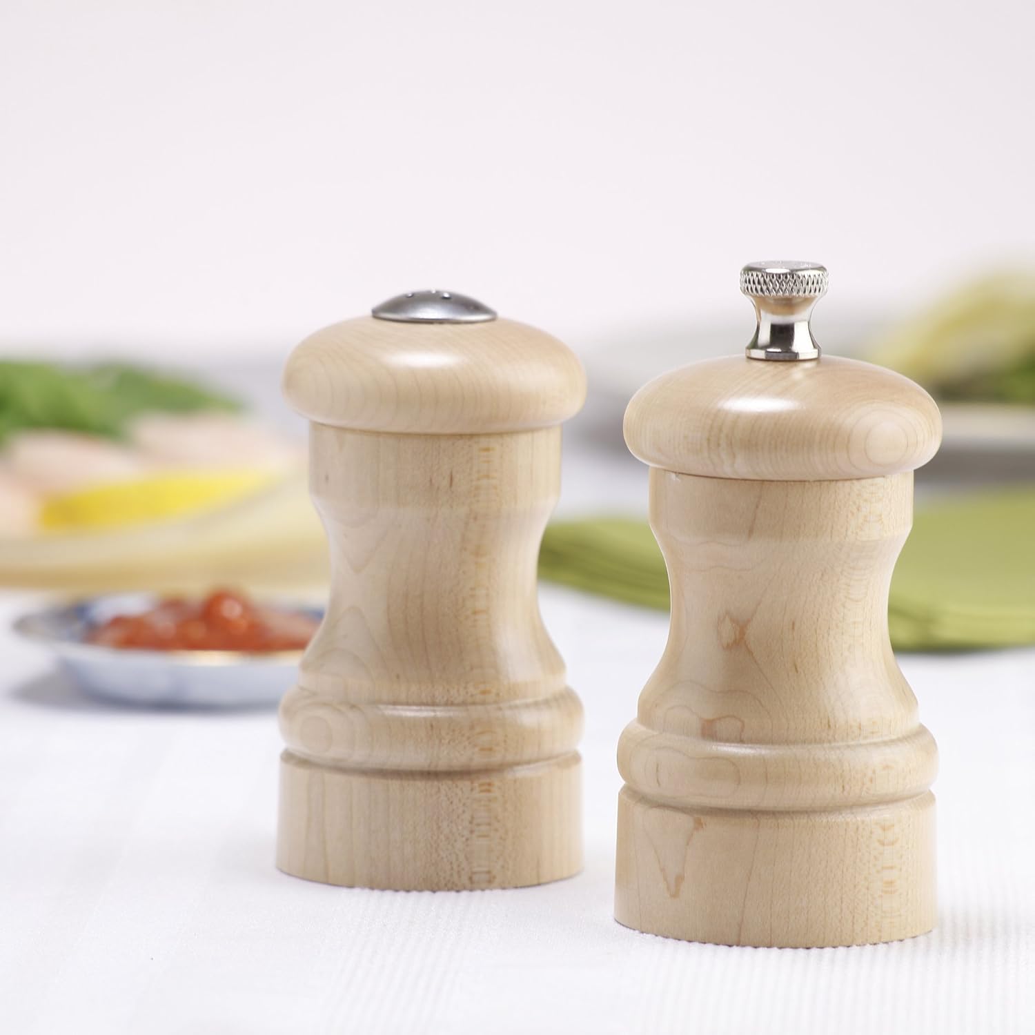 4-Inch Capstan Pepper Mill Salt Shaker Set