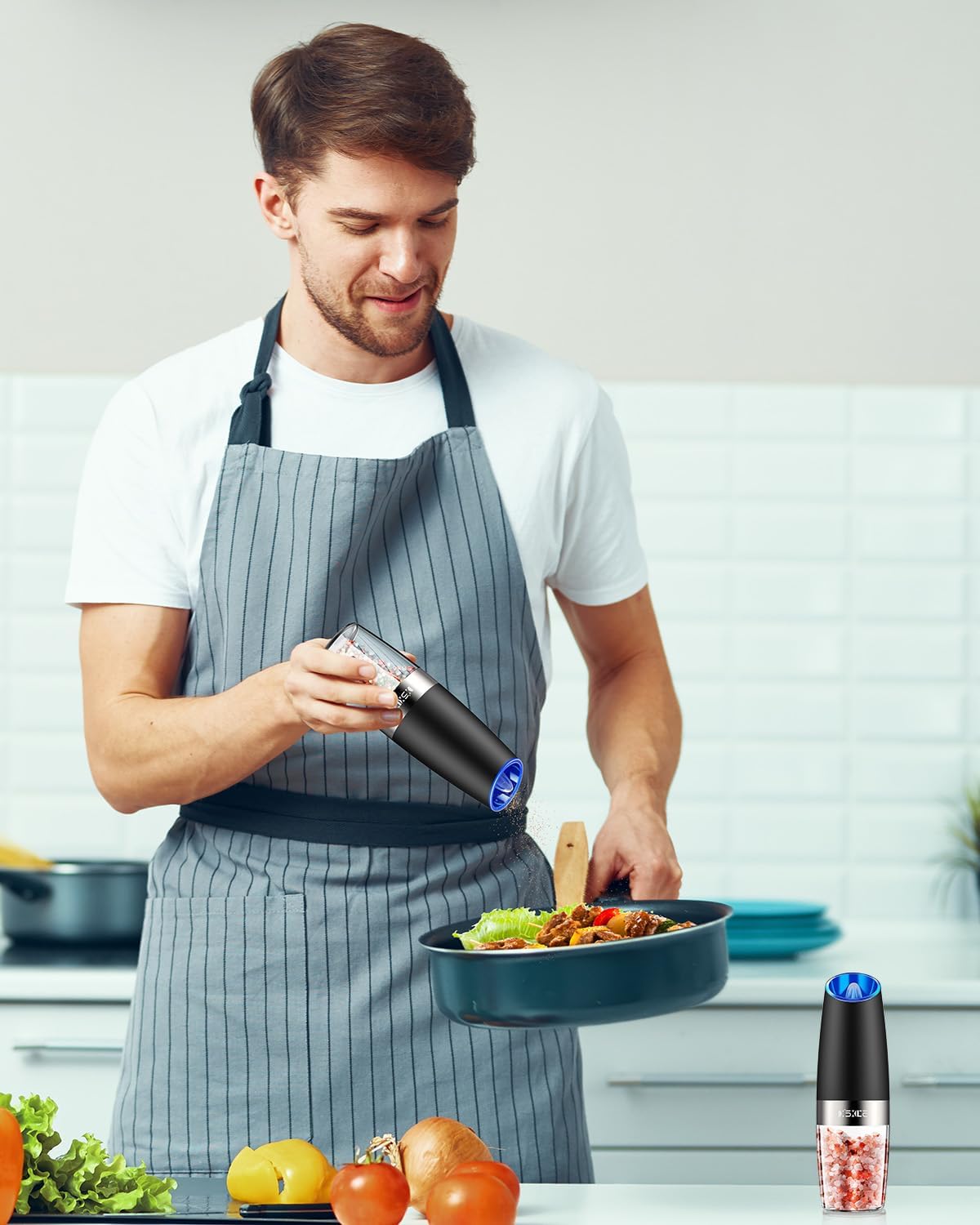 XinXu Gravity Automatic Electric Pepper and Salt Grinder