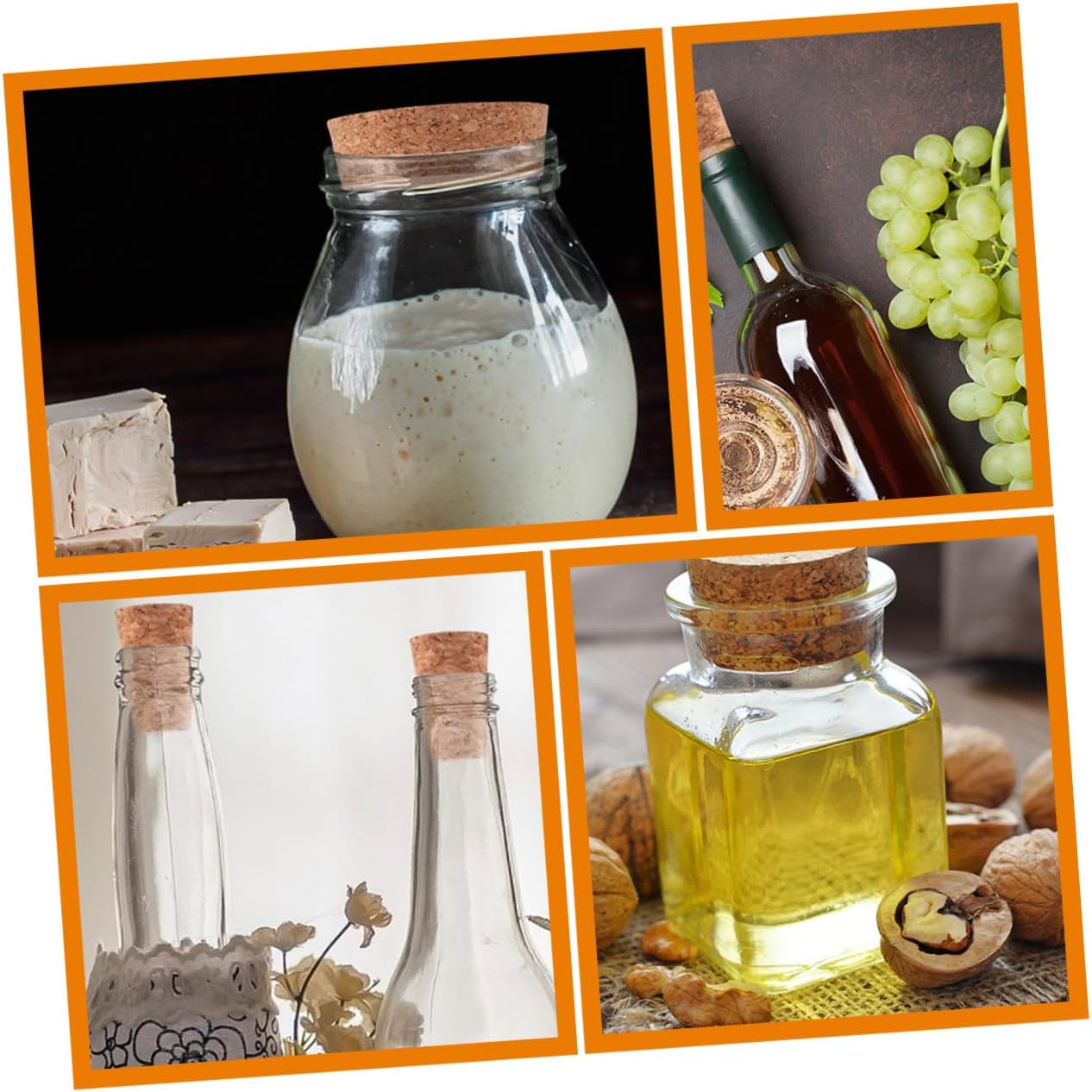 50 Corks Bottle Stoppers for Party Use