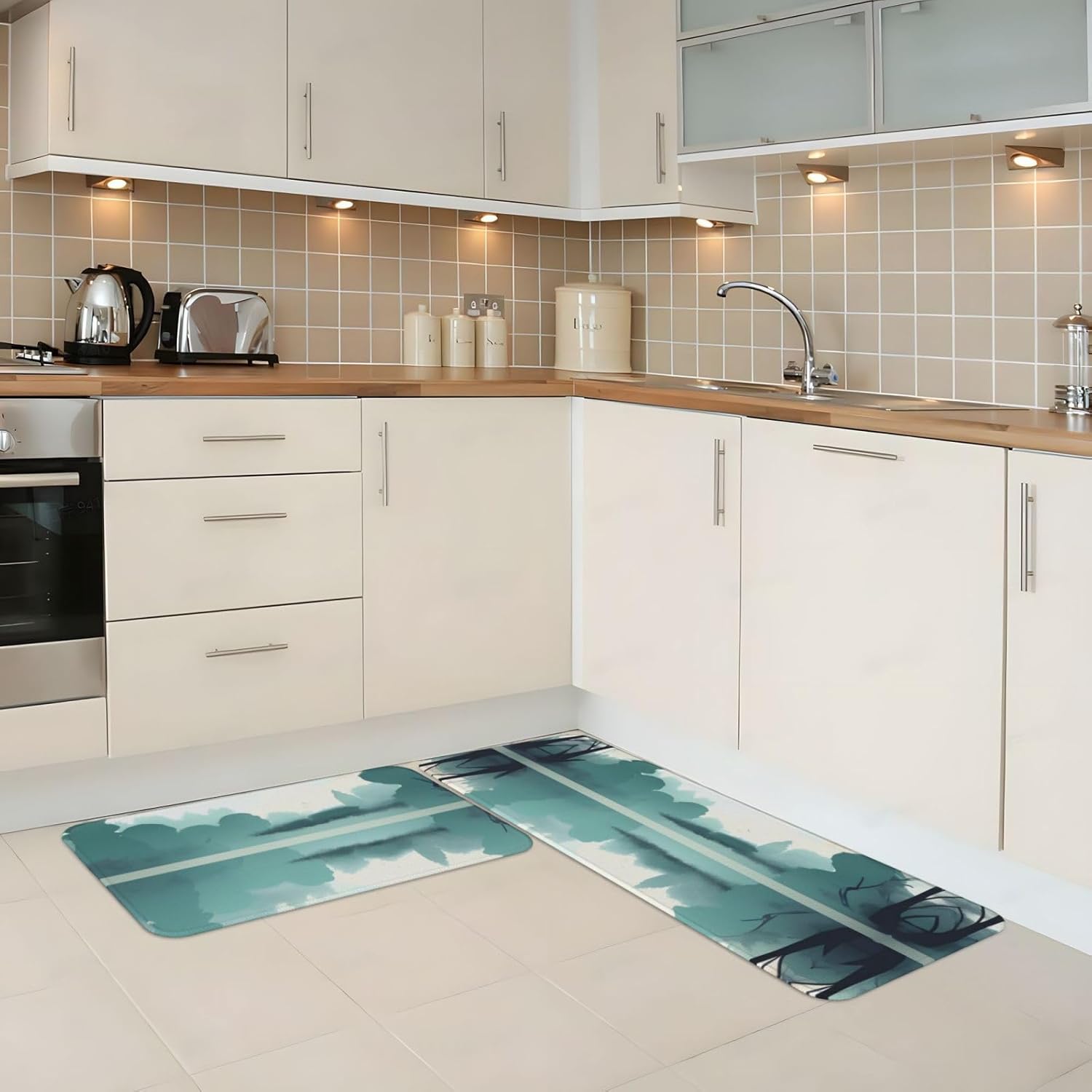 Fallen Leaves Kitchen Mats