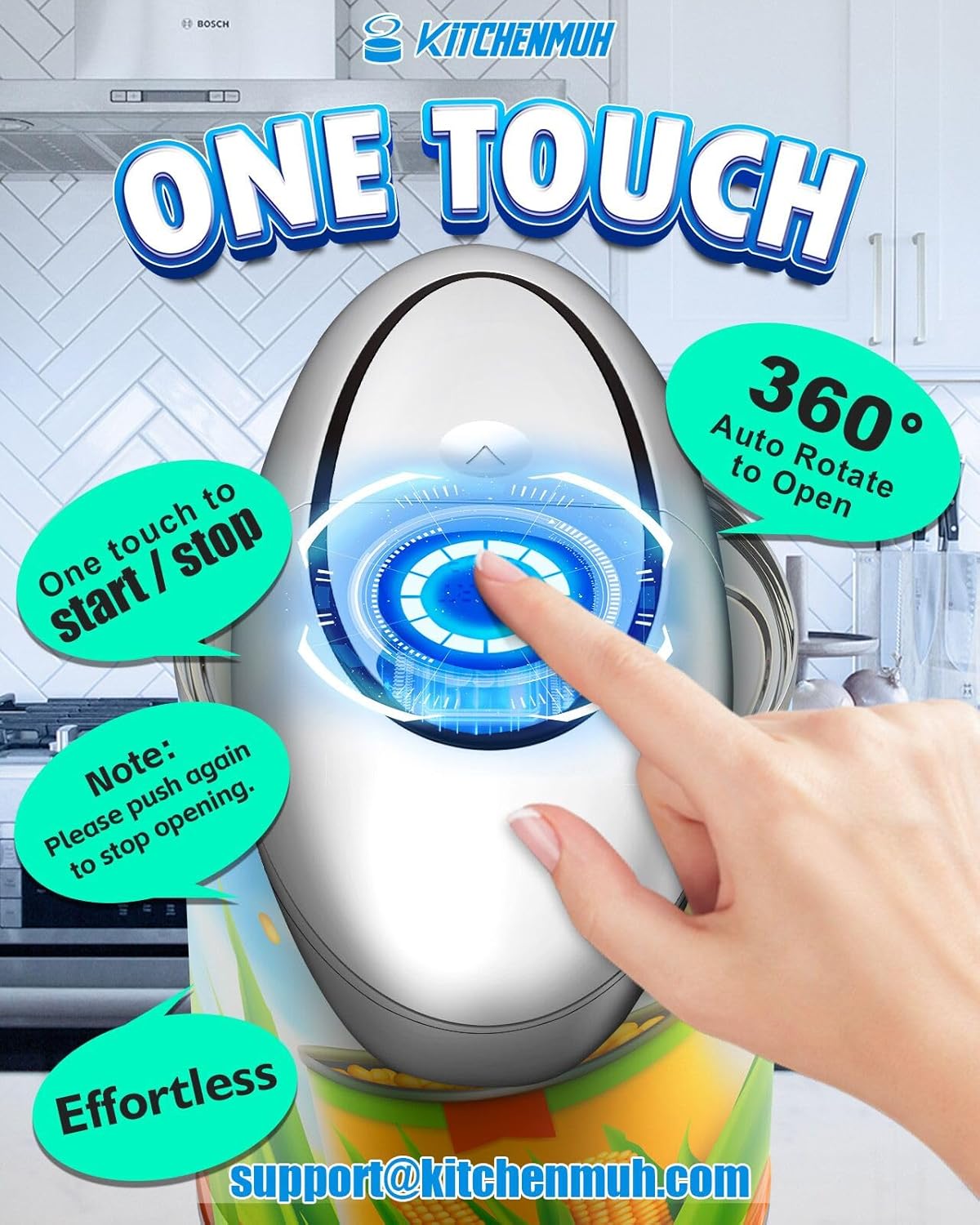 Effortless Can Opener for Seniors