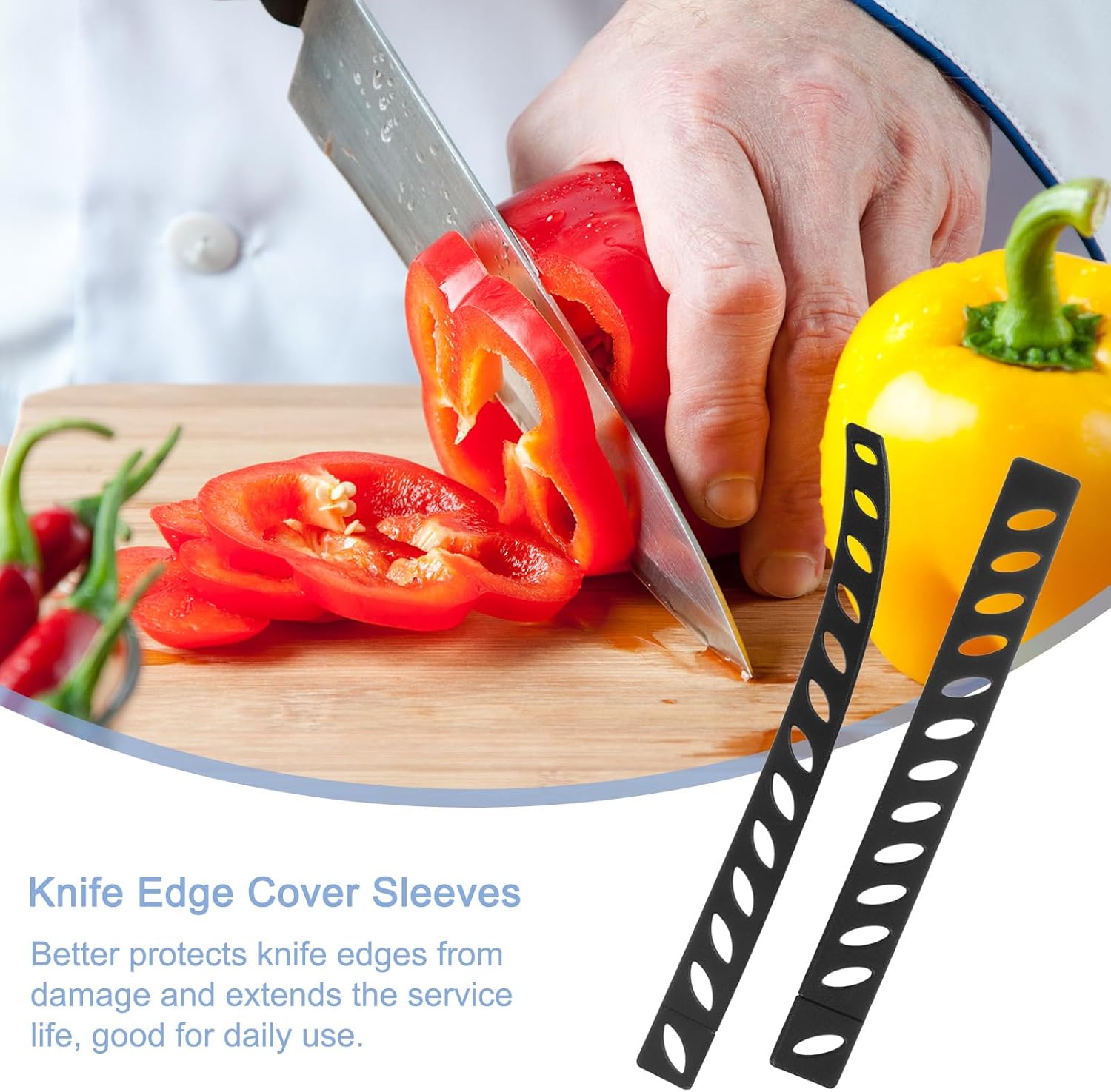 pane-30Pcs Plastic Kitchen Knife Guards