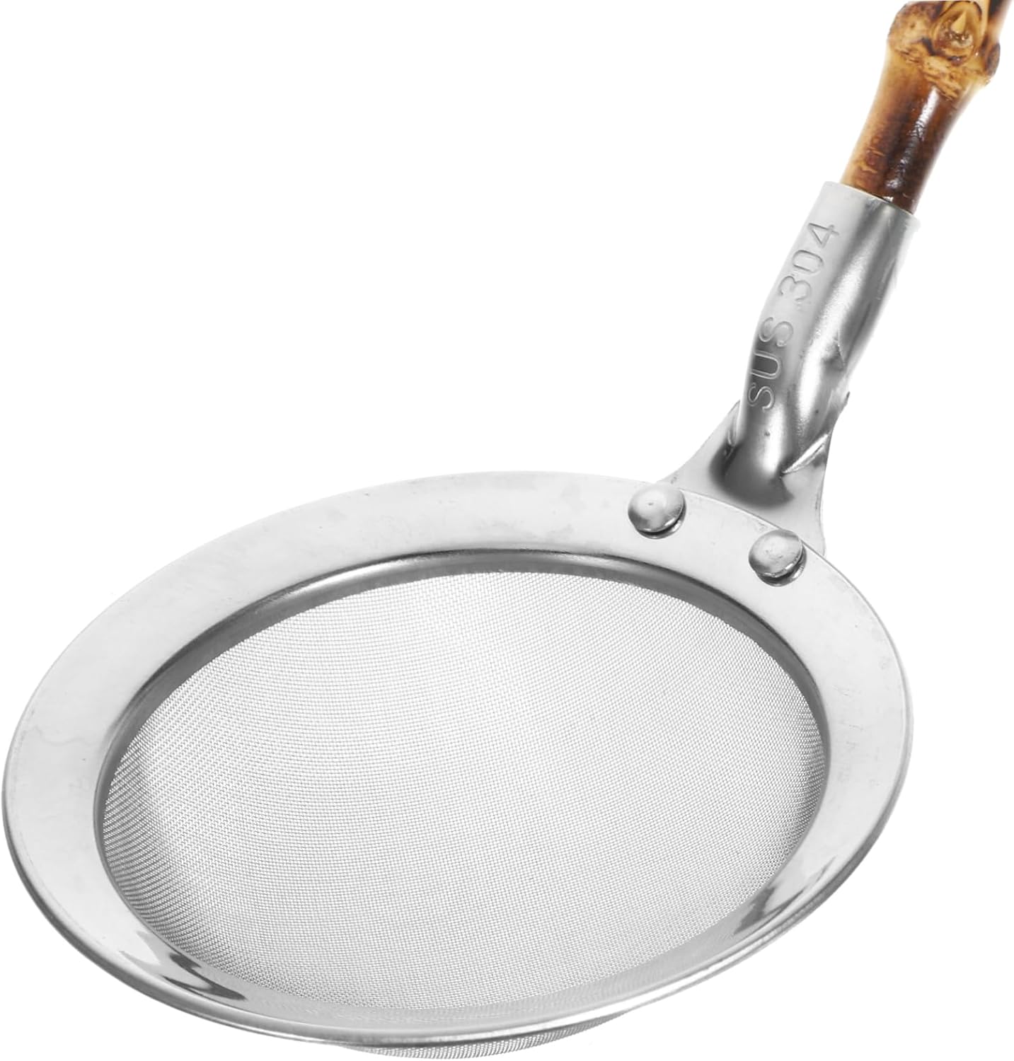 DECHOUS 304 Stainless Steel Kitchen Strainer with Japanese Style Handle