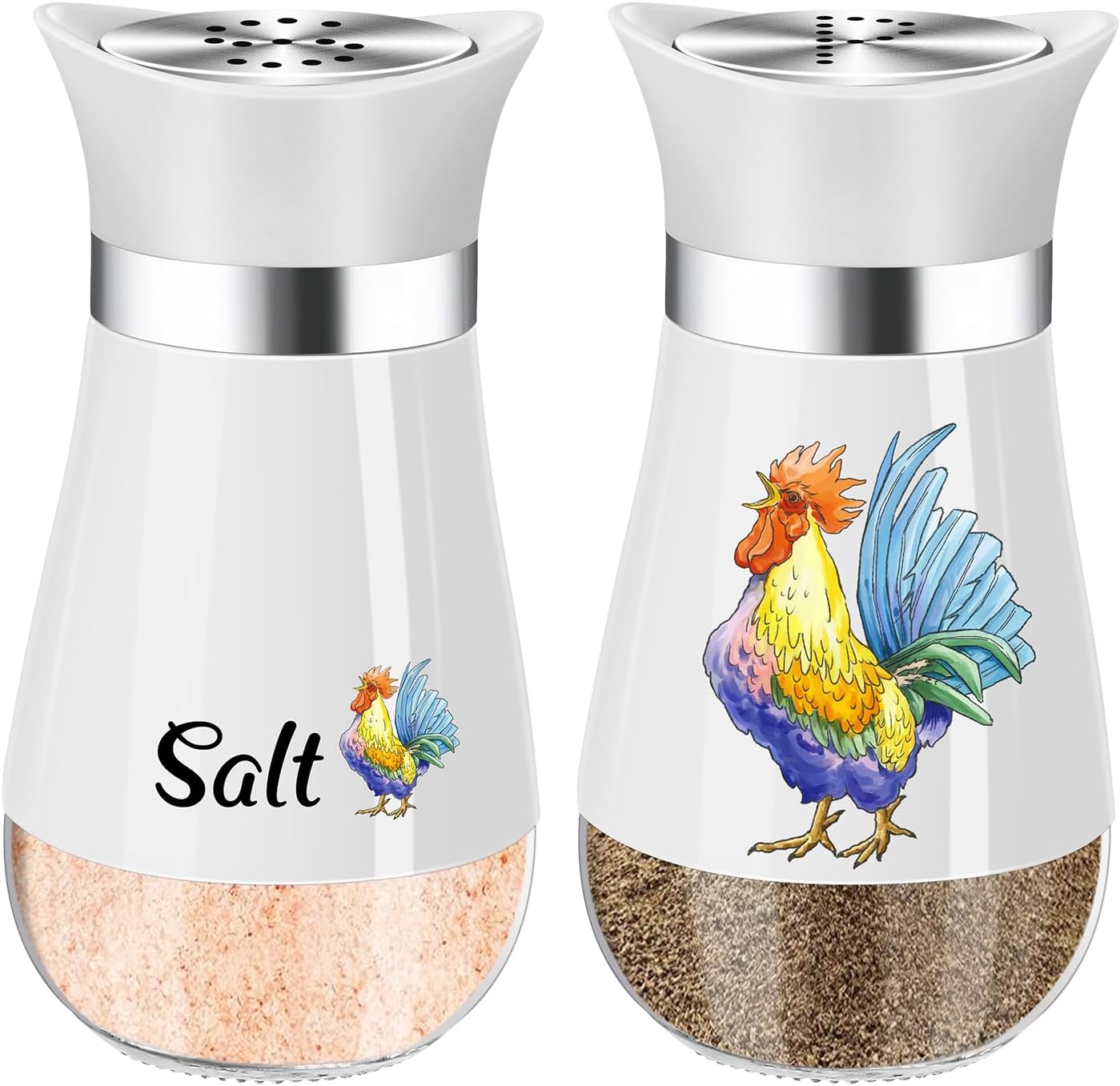 Refined Design Salt and Pepper Shaker Set for Chaos-Free Kitchen Living