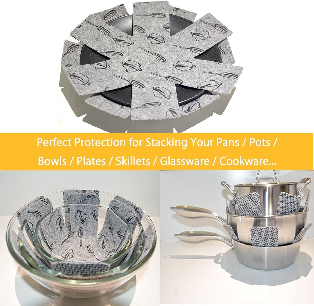 Transform your kitchen with KitWinner Felt Pan Separators