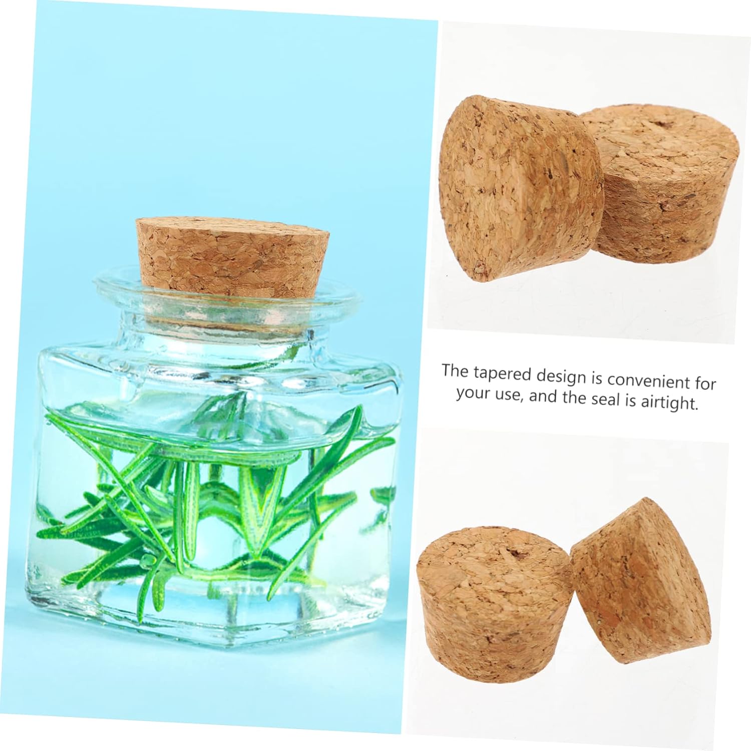 60 Pcs Glass Bottle Cork Stoppers Making Wine Preservation Easy