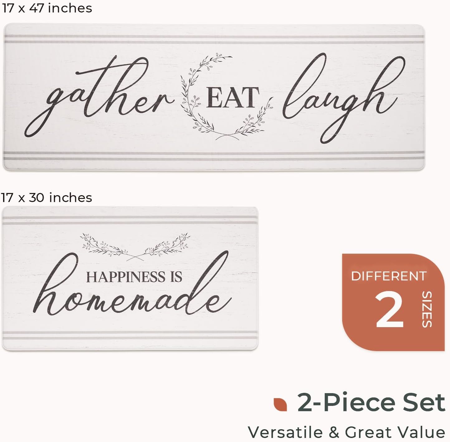FreshMint Kitchen Mats Set Comfort Style for Your Kitchen