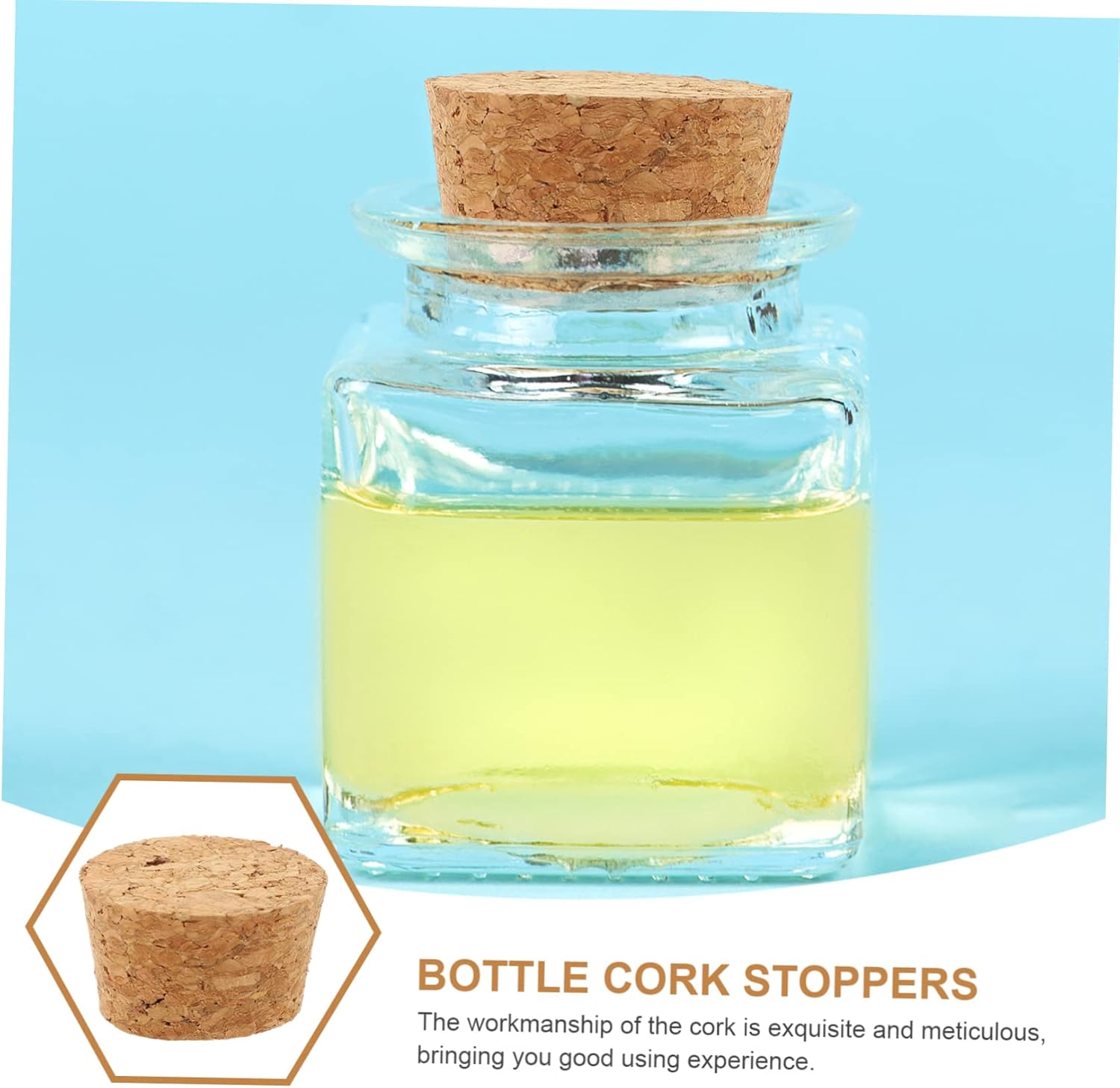60 Pcs Glass Bottle Cork Stoppers Making Wine Preservation Easy