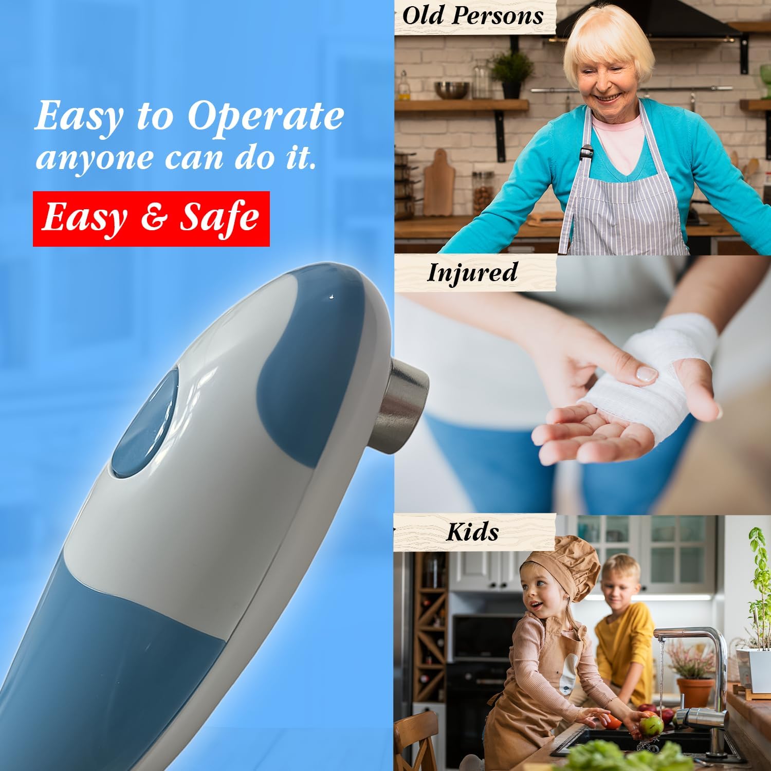 THE GOD KITCHENSmooth Edge Electric Can Opener
