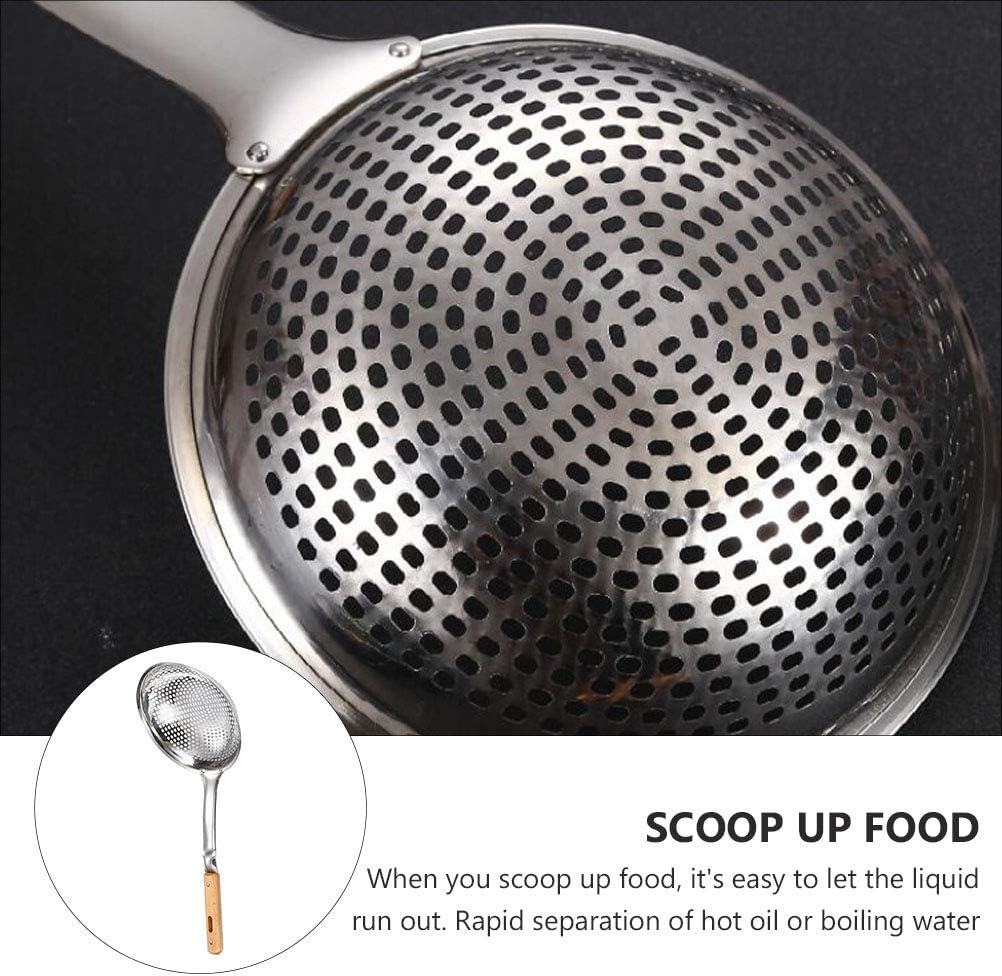 Uonlytech Colander Ergonomic Kitchen Tool Prevent Spills Easy Handling