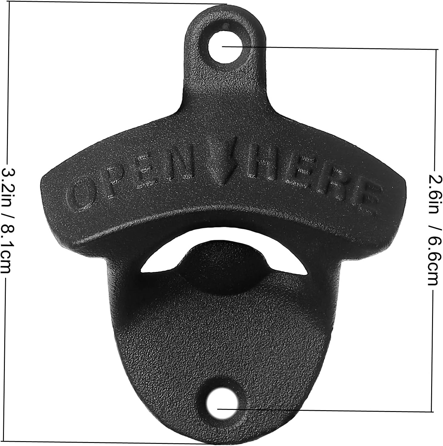 Magnetic Wall-Mounted Beer Opener with Built-in Magnets - Easy to Use Durable