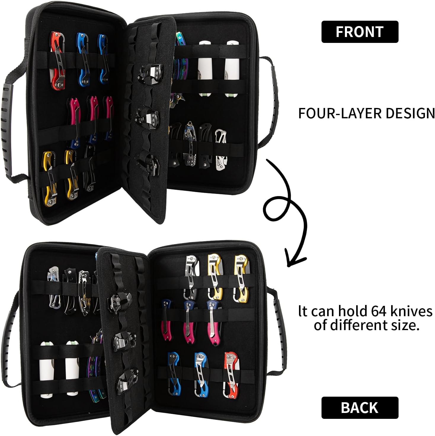 QEES 62 Slot Knife Display Case