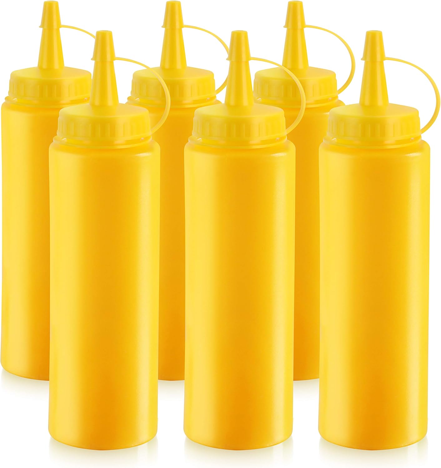 New Star Foodservice 8oz Squeeze Bottles Set of 6