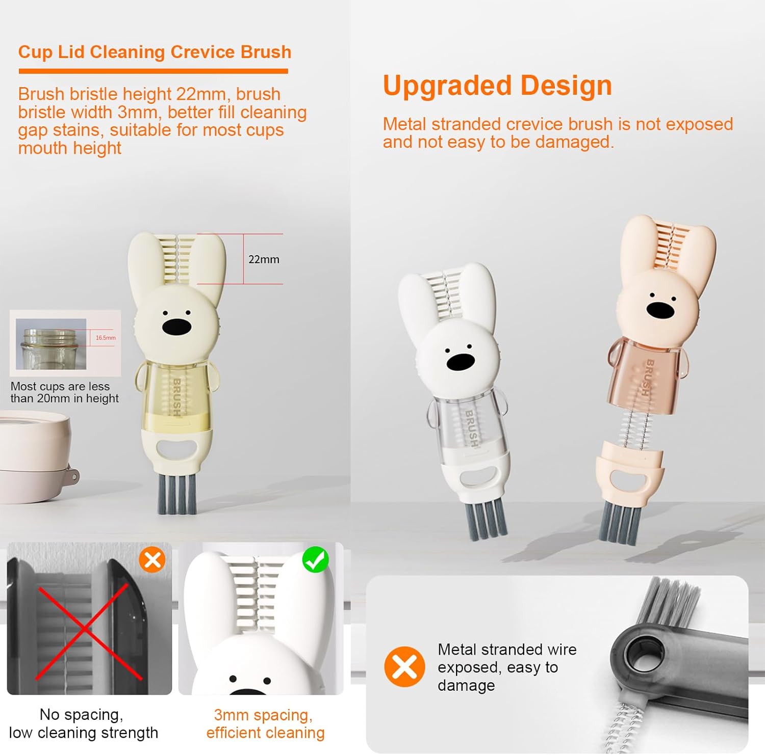 All-in-One Cup Lid Cleaning Set for Easy Cleaning Storage