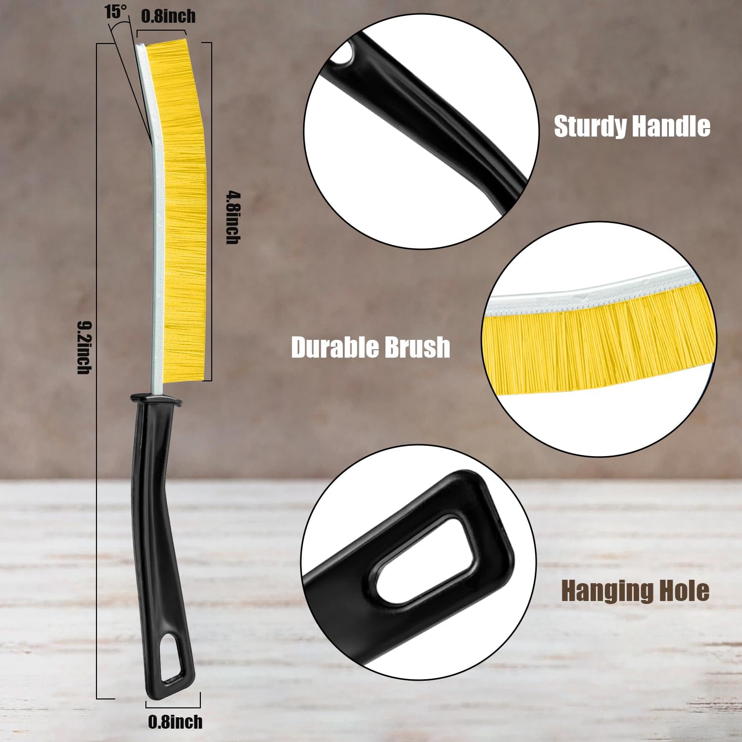 JHBEEY Crevice Cleaning Brush 4Pc Set for Household Use