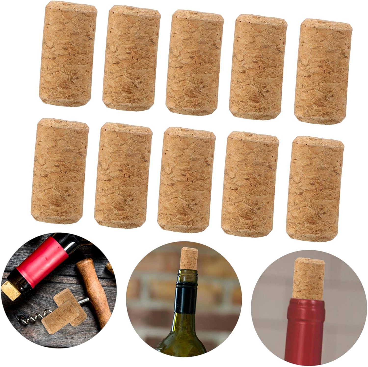 250 Pcs Cork Wine Bottle Stoppers
