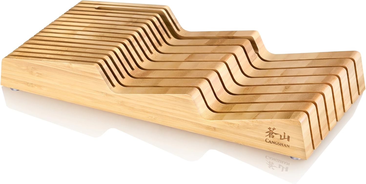 Cangshan Bamboo 15-Slot In-Drawer Knife Organizer