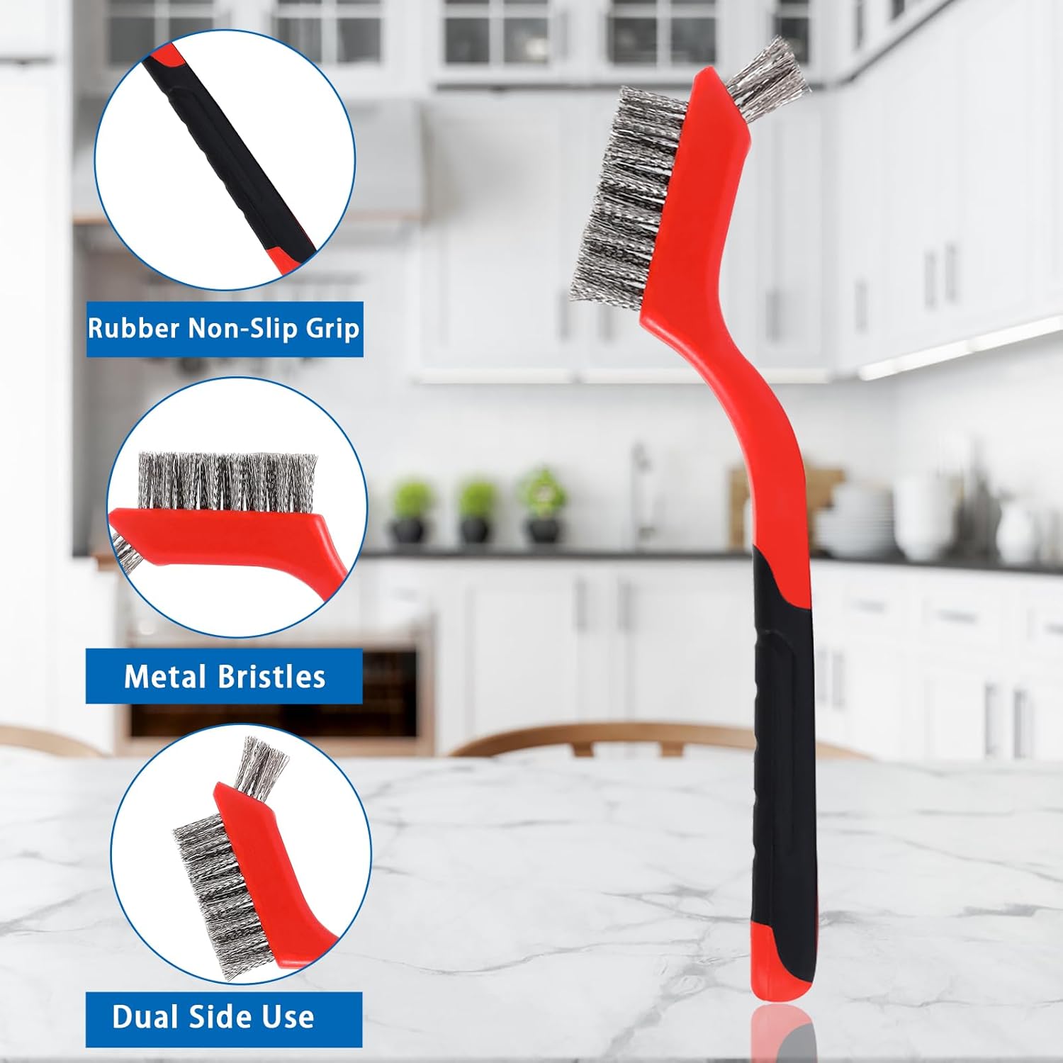 JUREIT Crevice Gap Cleaning Brush Set for Deep Cleaning