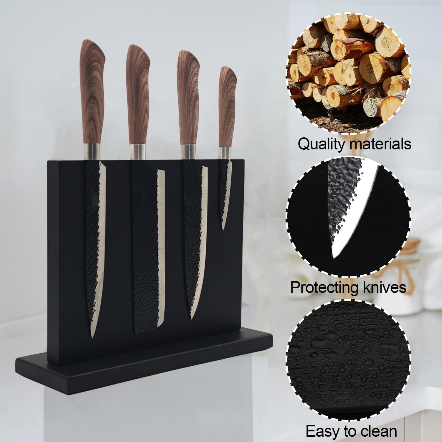 Uniharpa Magnetic Knife Holder Space-Saving Organizer Eco-friendly Kitchen Tool