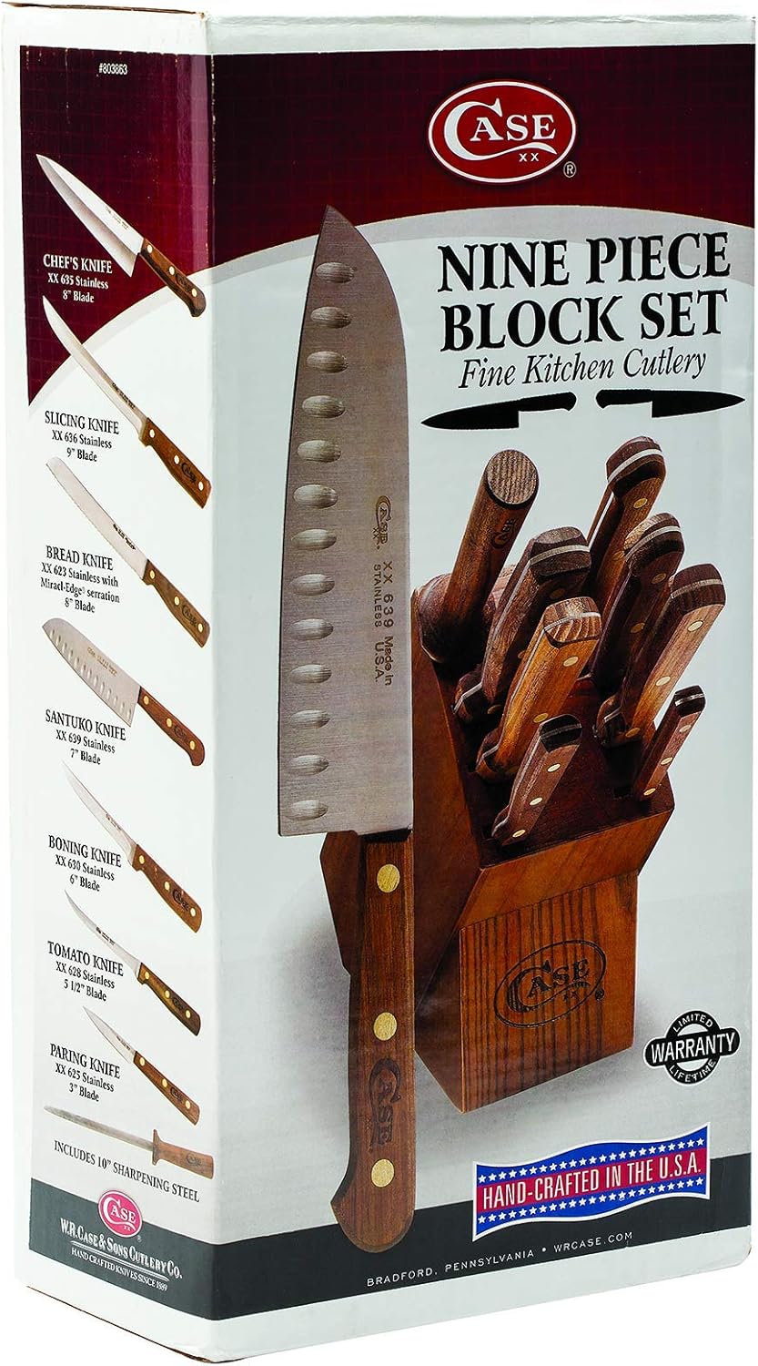 9-Piece Kitchen Knife Block Set