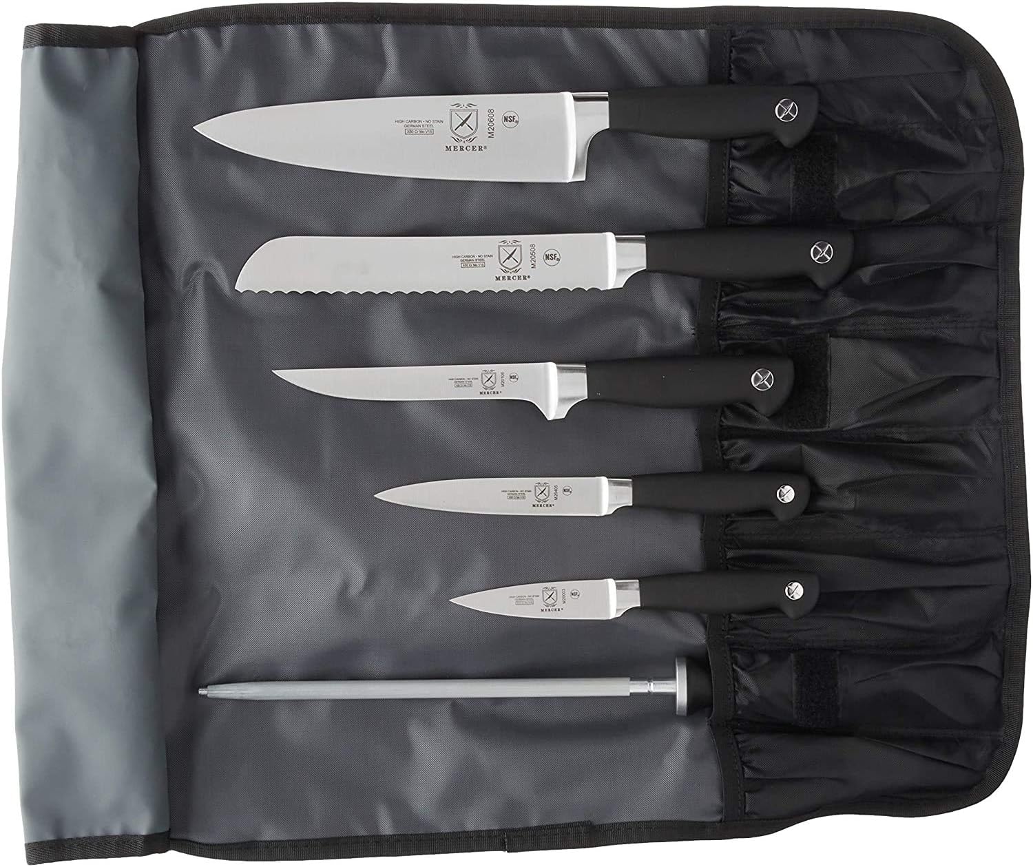 Mercer Culinary forged knife set 7-piece precision steel
