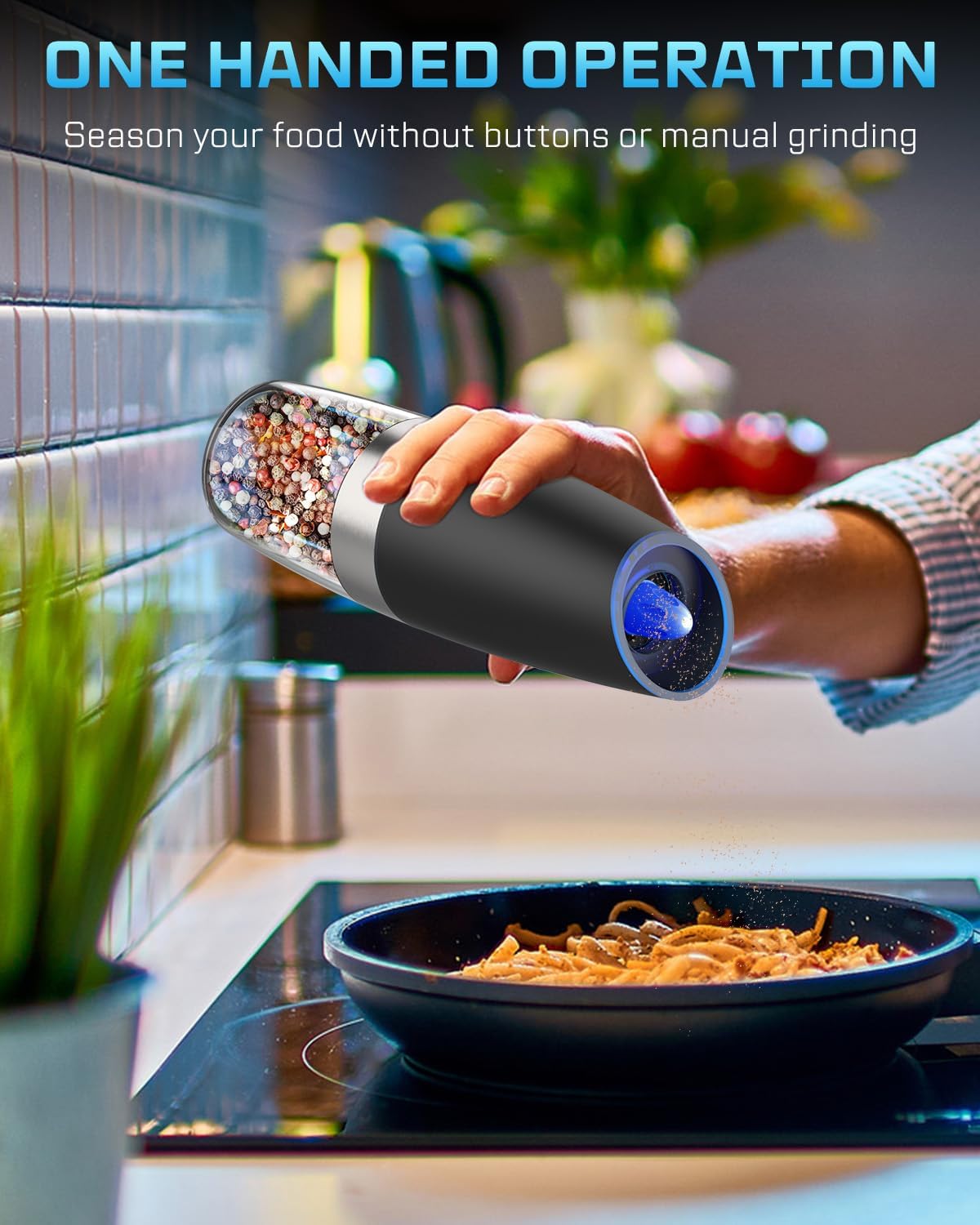 XinXu Gravity Automatic Electric Pepper and Salt Grinder