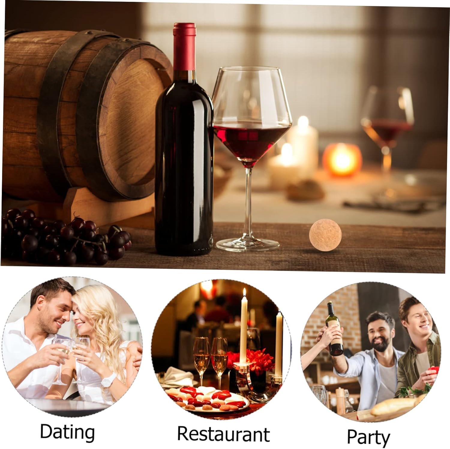 4 Pcs 100 Organic Wine Stoppers