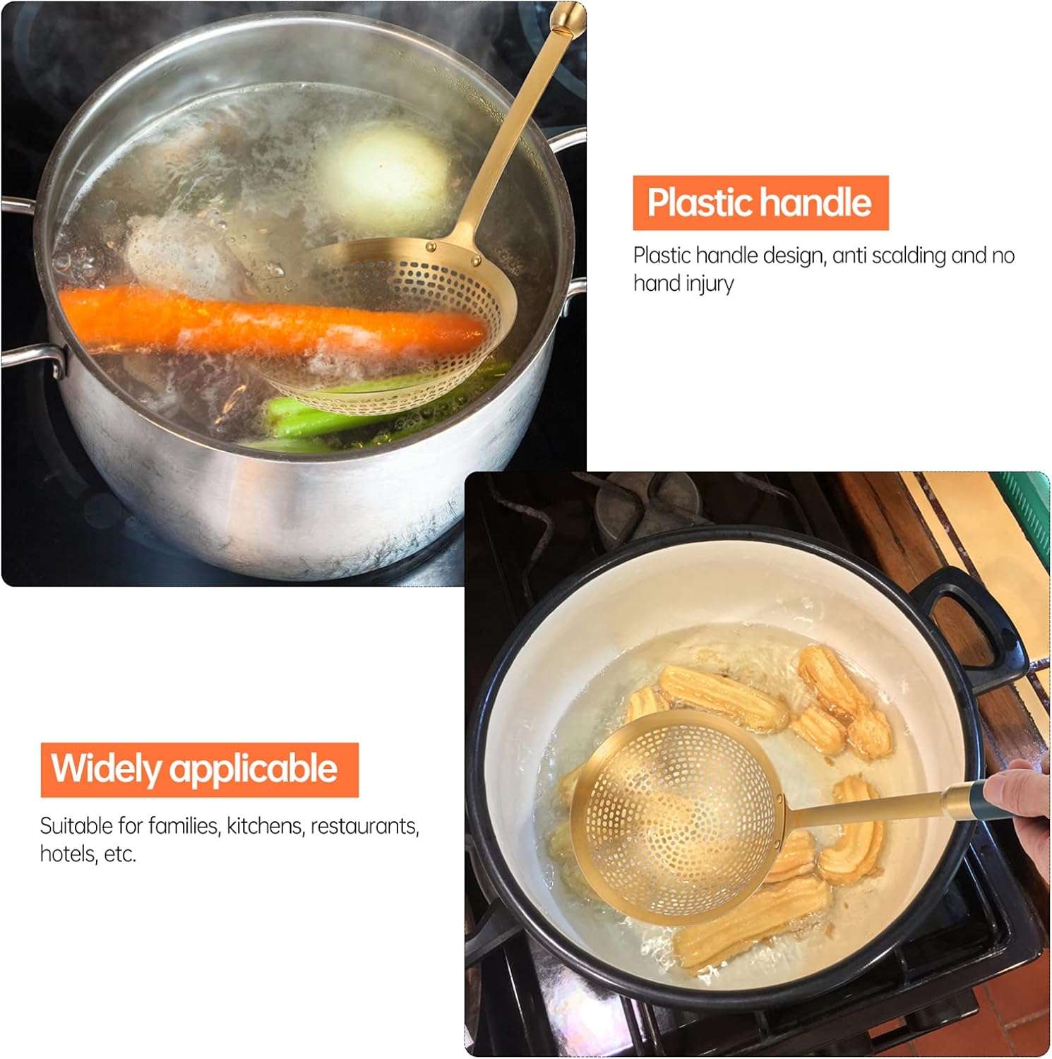 Stainless Steel Frying Skim