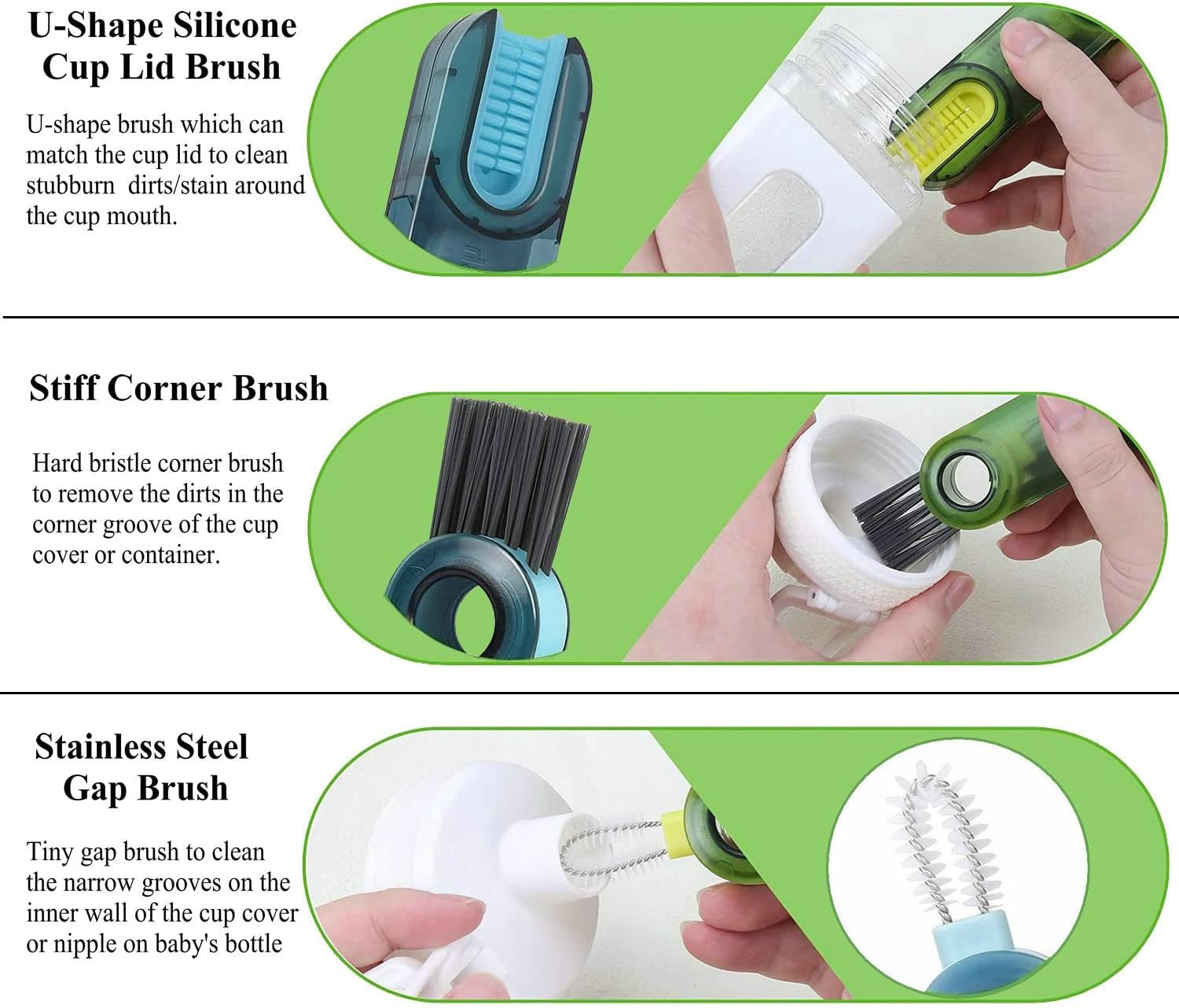 3-in-1 Bottle Cup Lid Cleaner