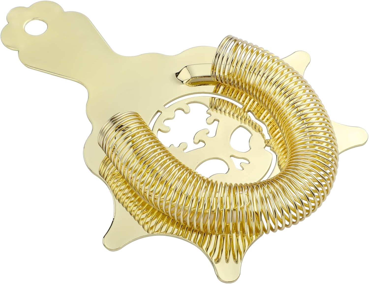 Elegant 4-Prong Cocktail Strainer with Hawthorne Design