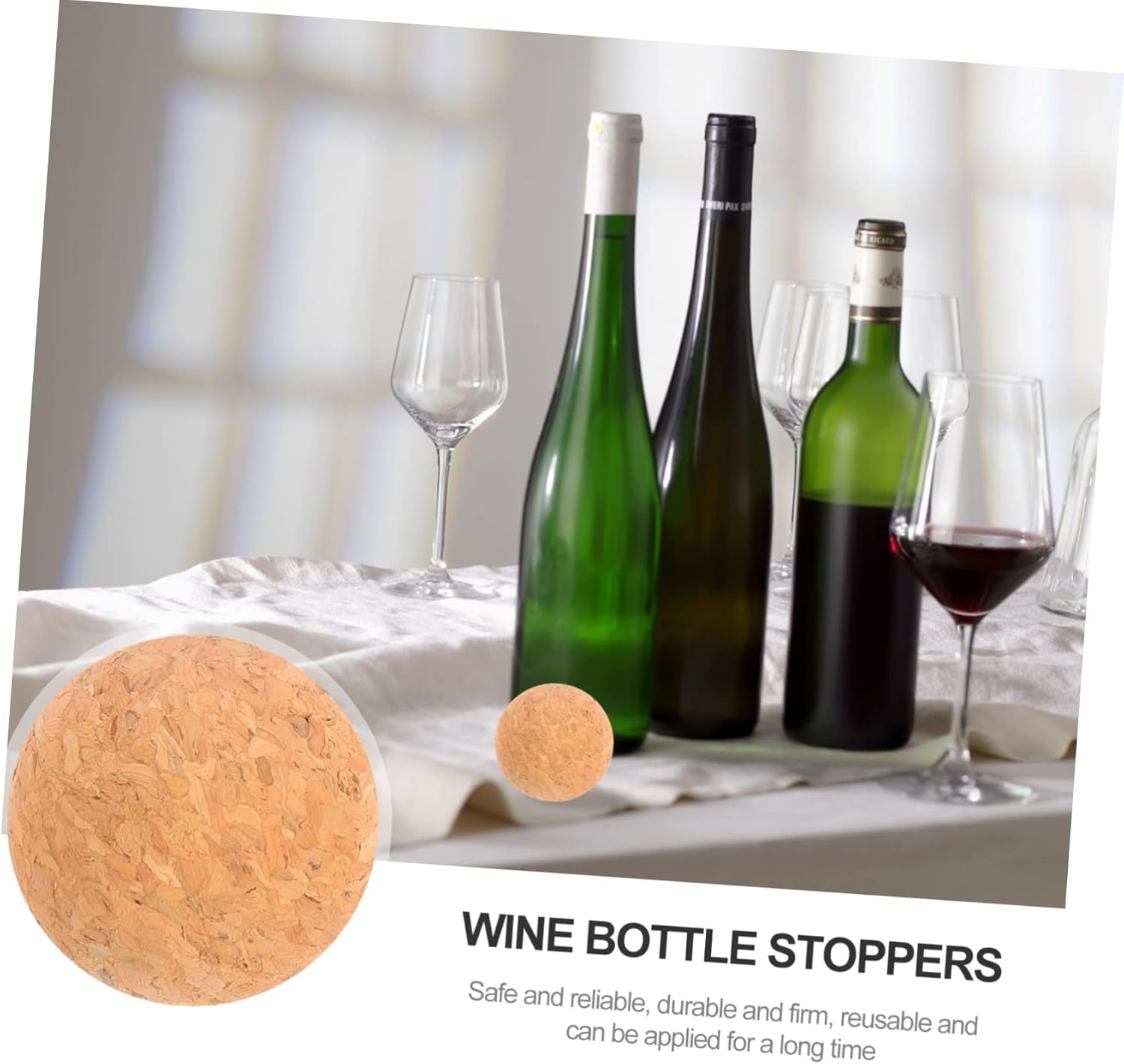 4 Pcs 100 Organic Wine Stoppers