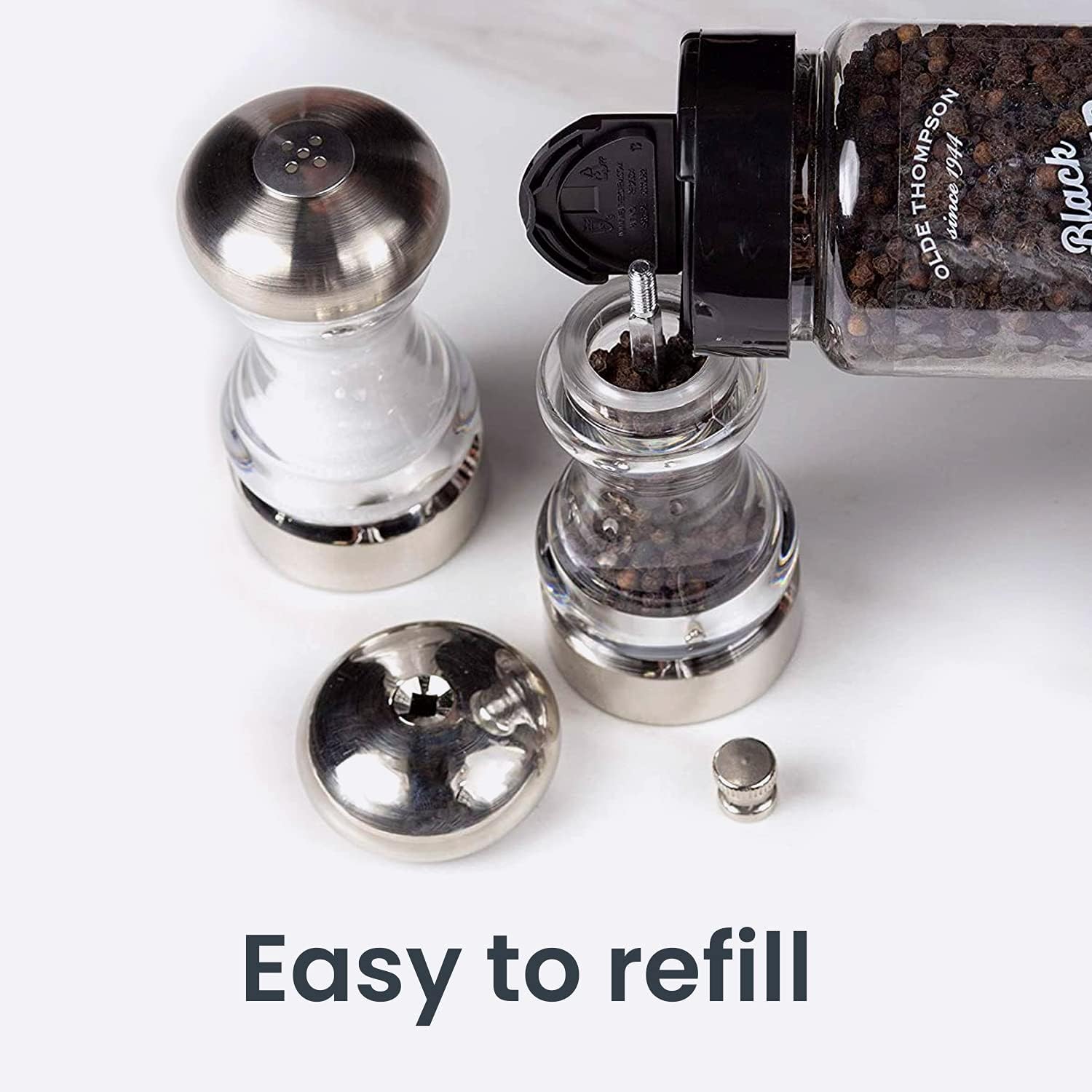 Olde Thompson 45 Monterey Acrylic Salt Shaker Pepper Mill Set
