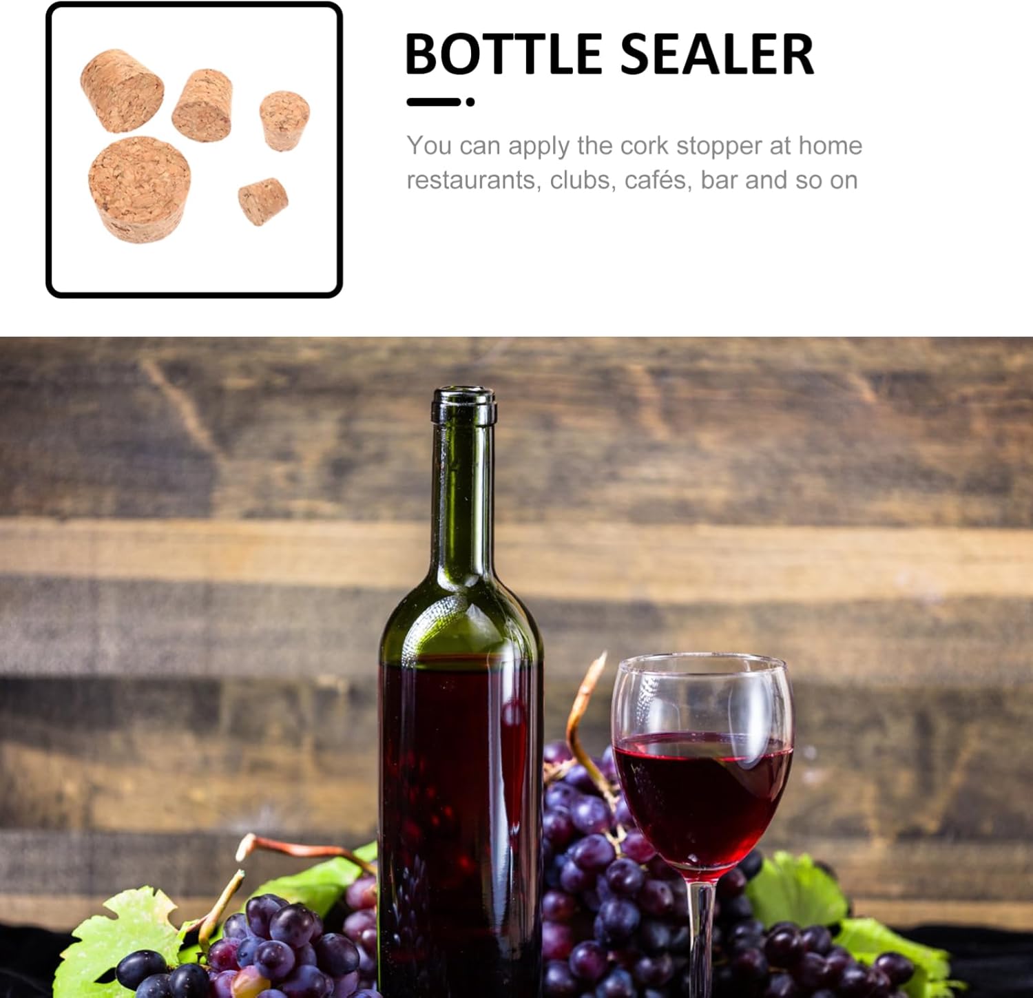 50-Piece Cork Carafe Wine Stoppers
