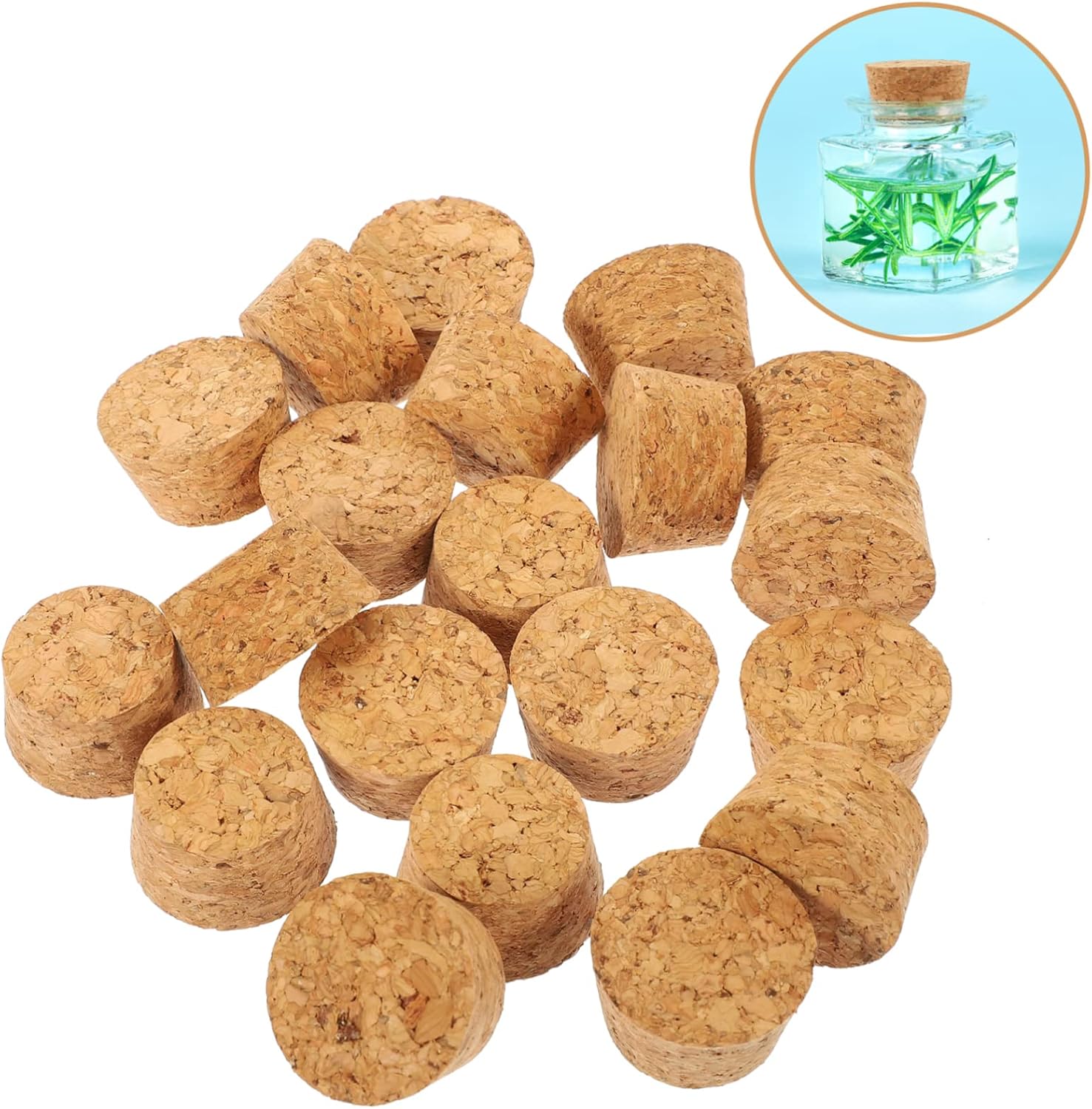 60 Pcs Glass Bottle Cork Stoppers Making Wine Preservation Easy