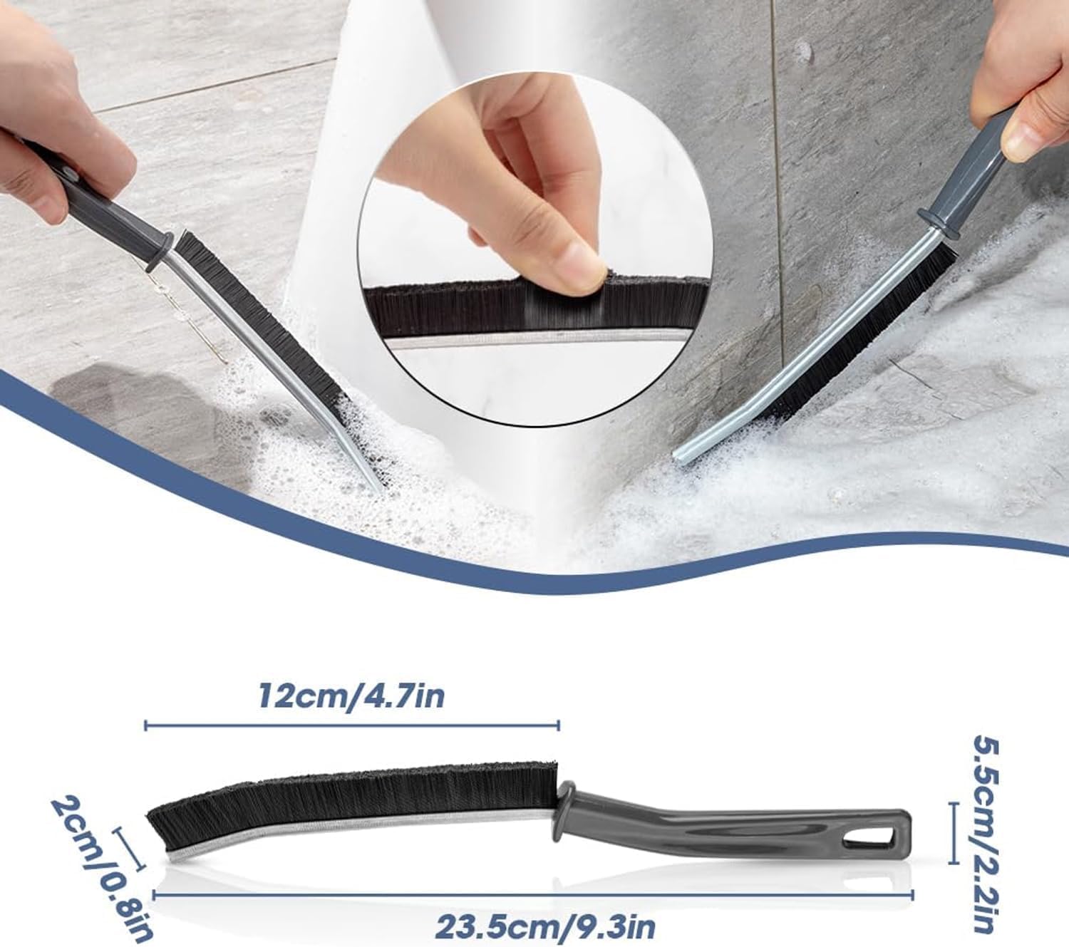 3-Piece Gap Cleaning brushes Multifunctional