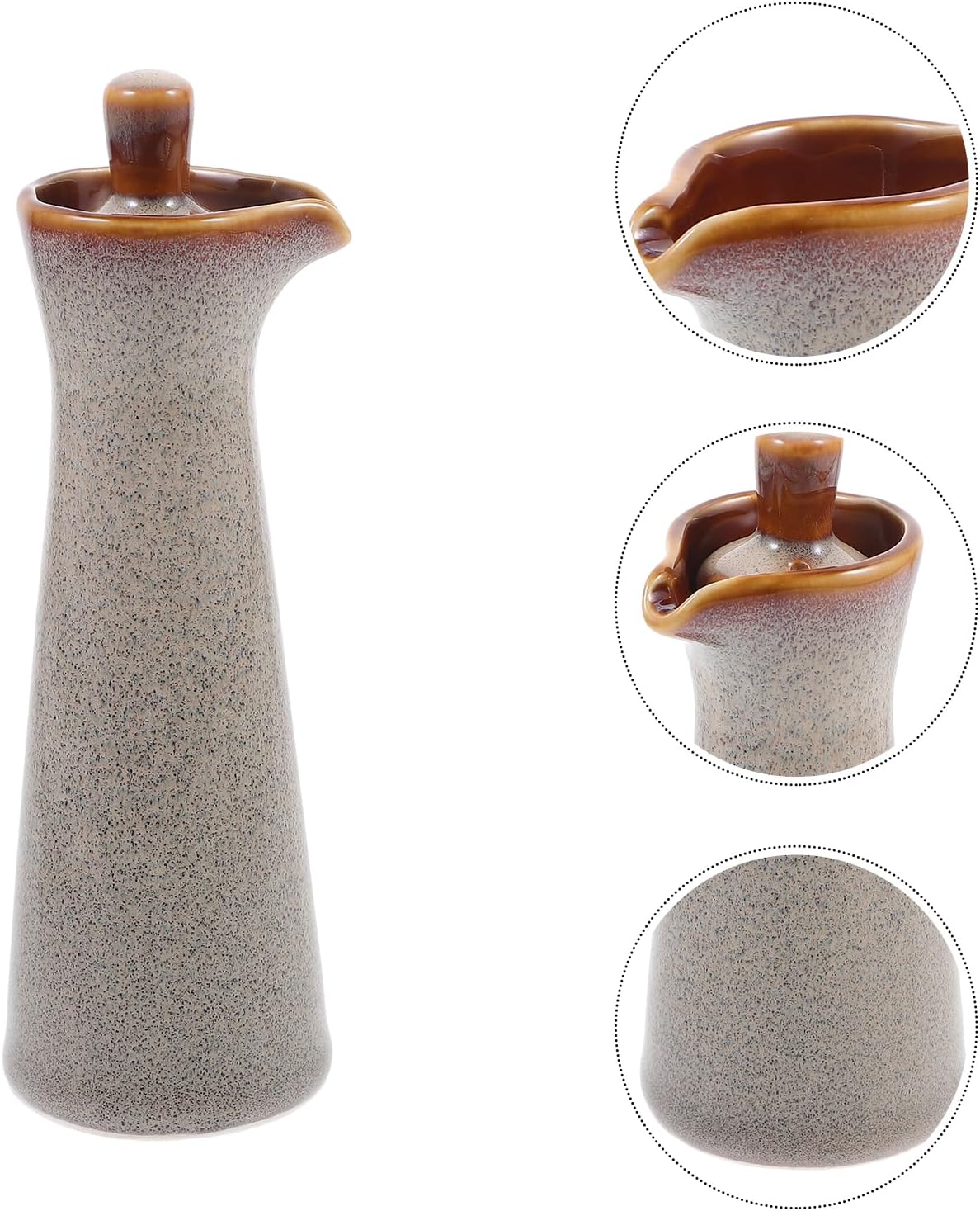 PrettyZoom Ceramic Seasoning Bottle for Soy Sauce and Olive Oil