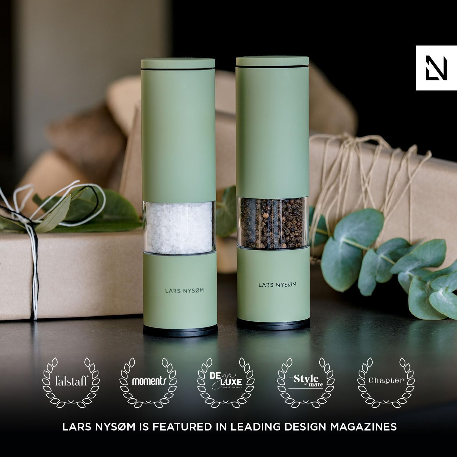 LARS NYSM Salt Pepper Mill Set