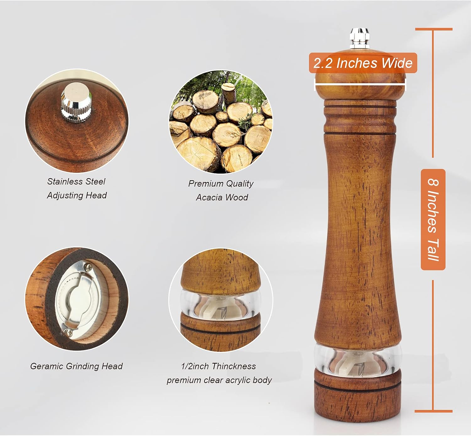HaomacroPepper Grinder Set