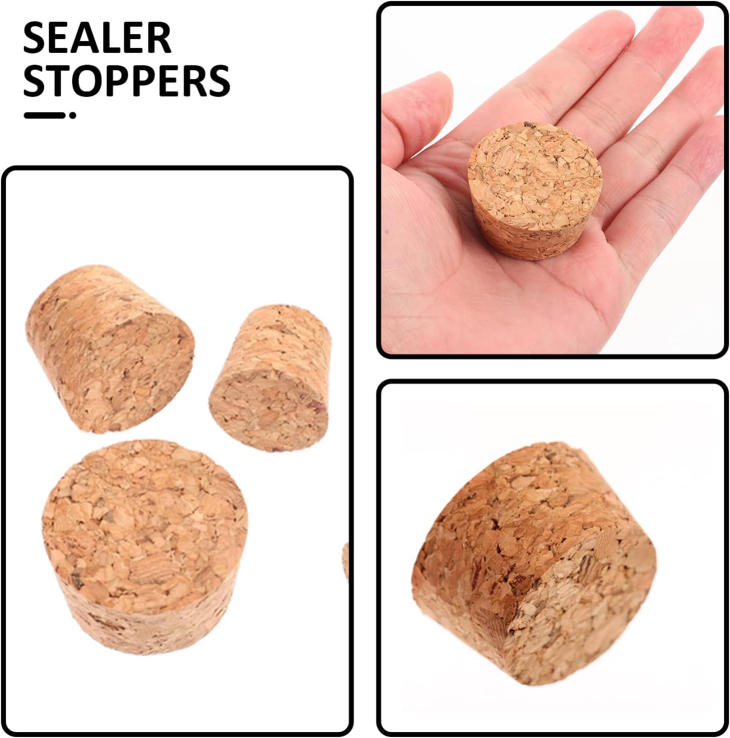 50-Piece Cork Carafe Wine Stoppers