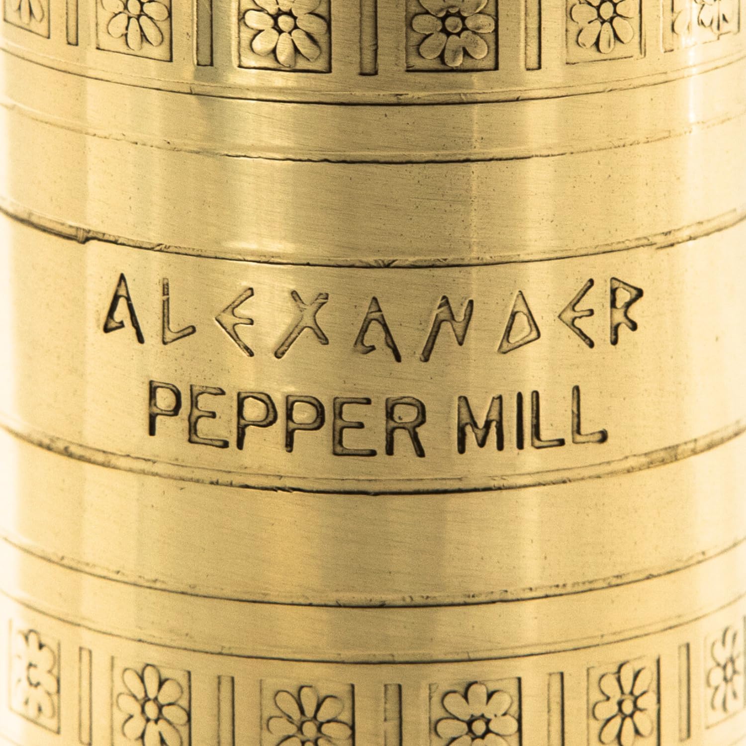 The Original European Mill Brass 8-Inch Pepper