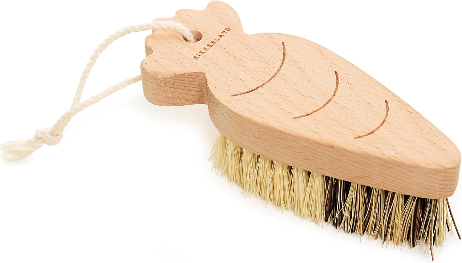 Kikkerland Vegetable Wood Scrubber Brush