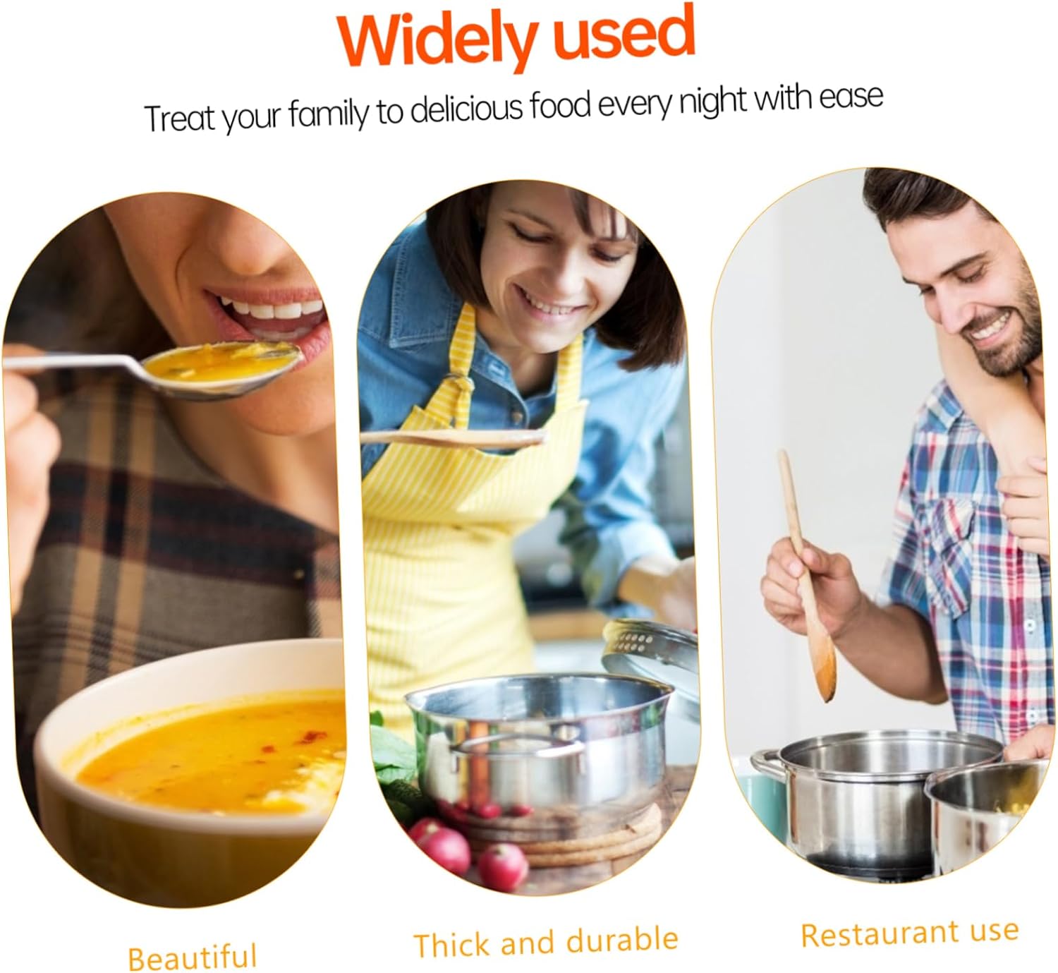 Stainless Steel Cooking Skimeter Frying Spoon Strainer Yellow