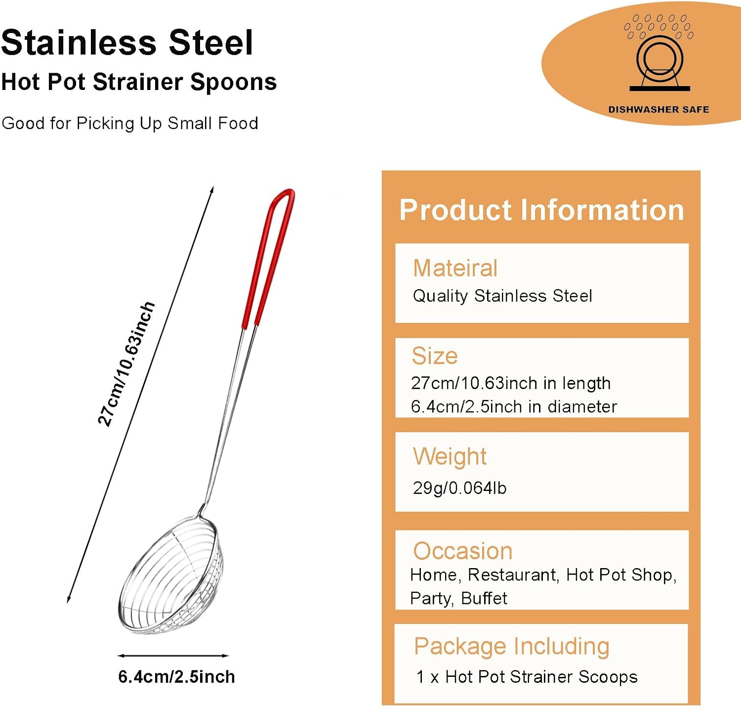 Ragyzity Hot Pot Strainer Spoons