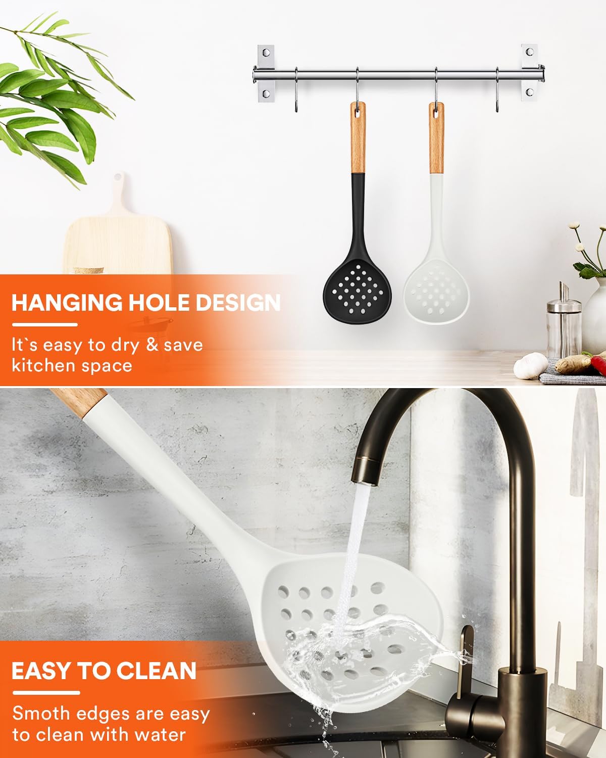 Badiano Kitchen Ladle Strainer Heat Resistant BPA Free