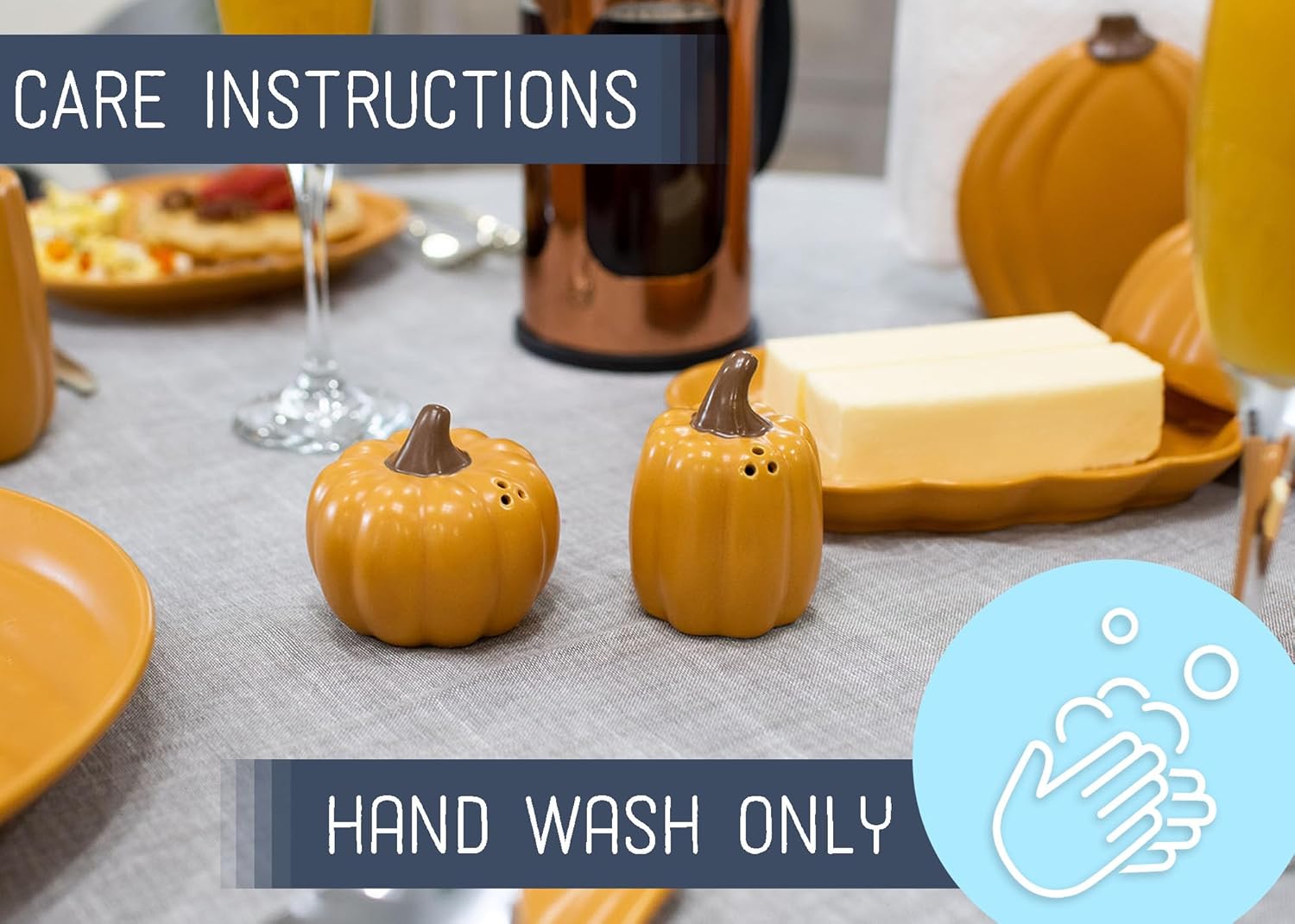 Xanthans Fall Faves Mini Pumpkins Salt Pepper Shakers