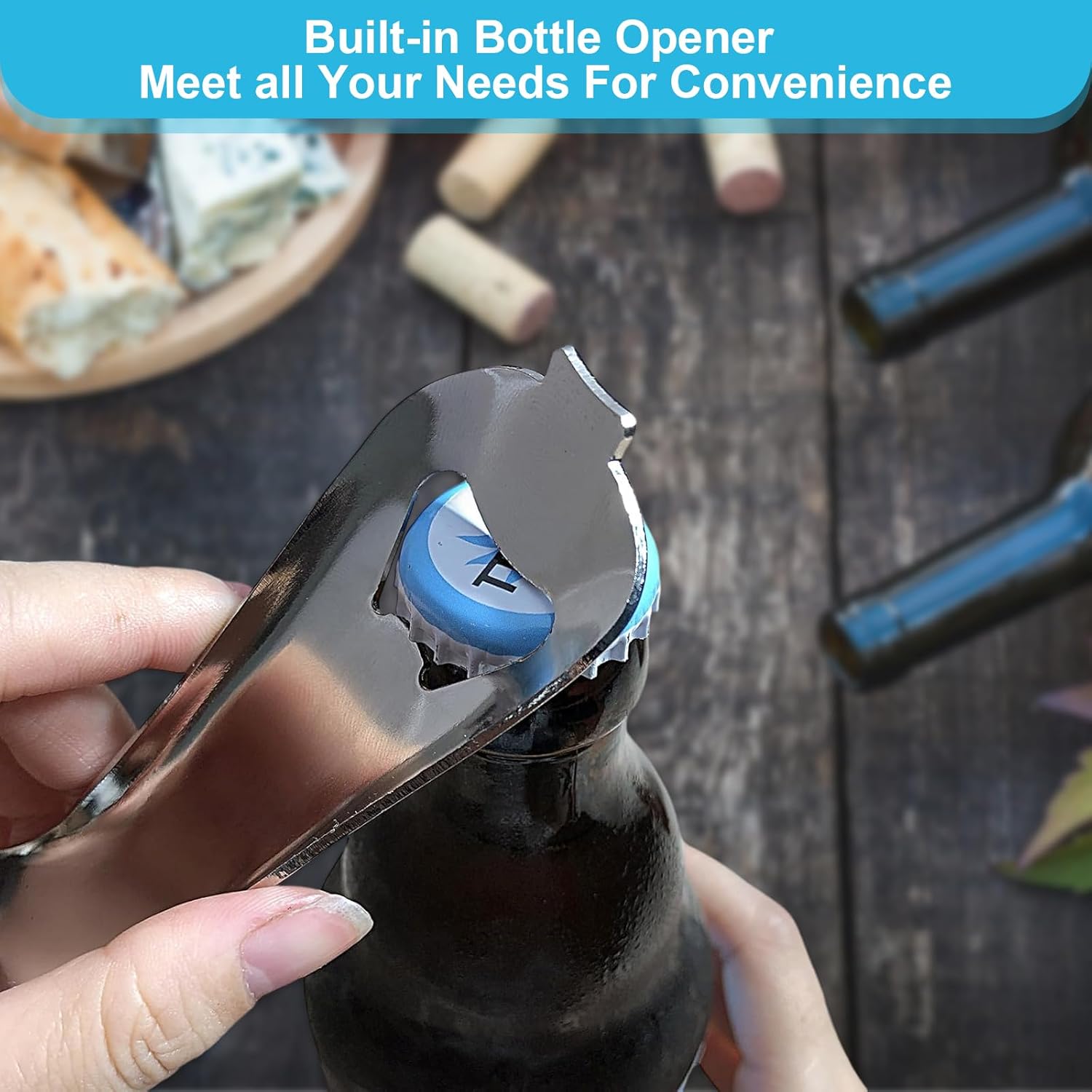 Mason Jar Opener Stainless Steel Lid Turner for Seniors