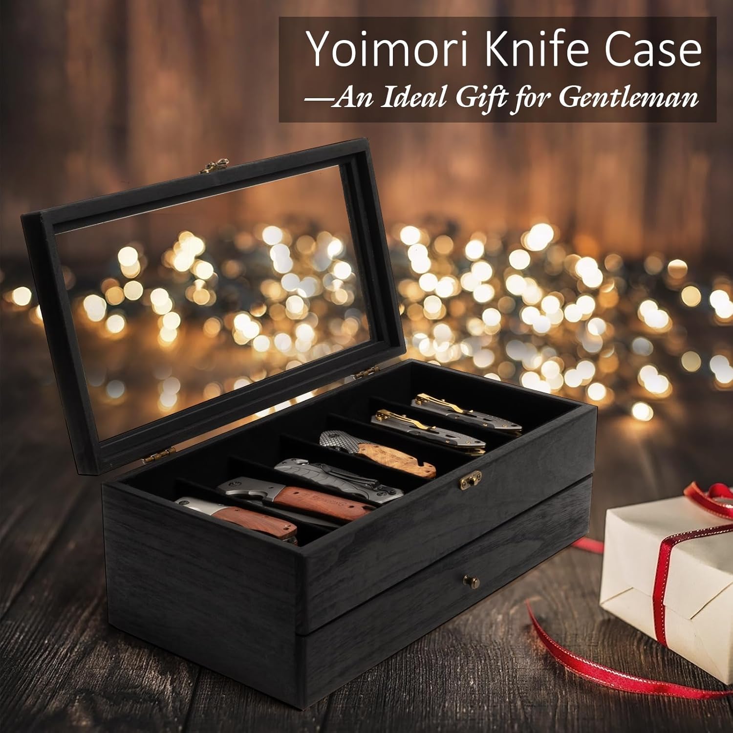 2-Layer Knife Display Case for 9-15 Knives