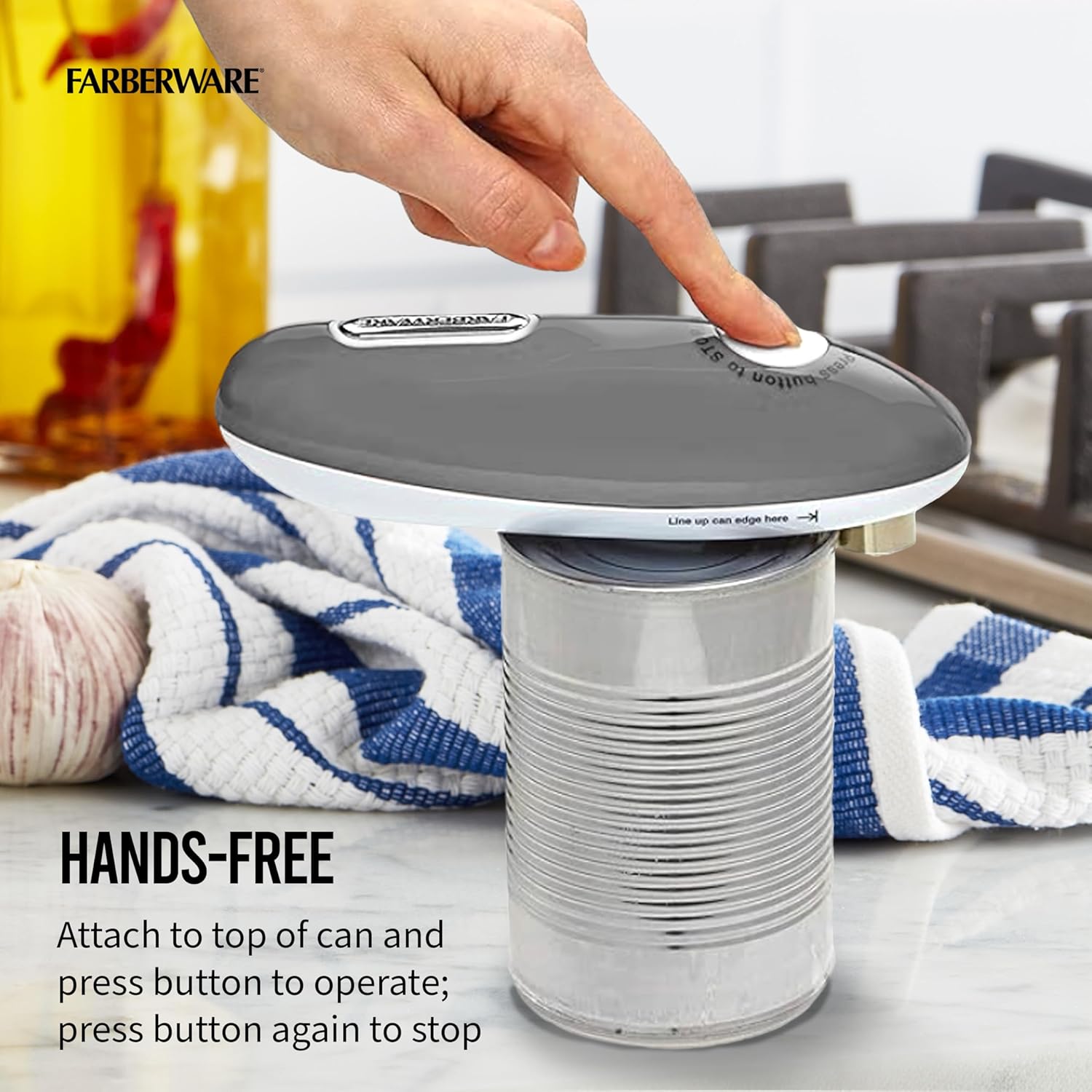 Farberware Compact Battery Operated Hands-Free Can Opener
