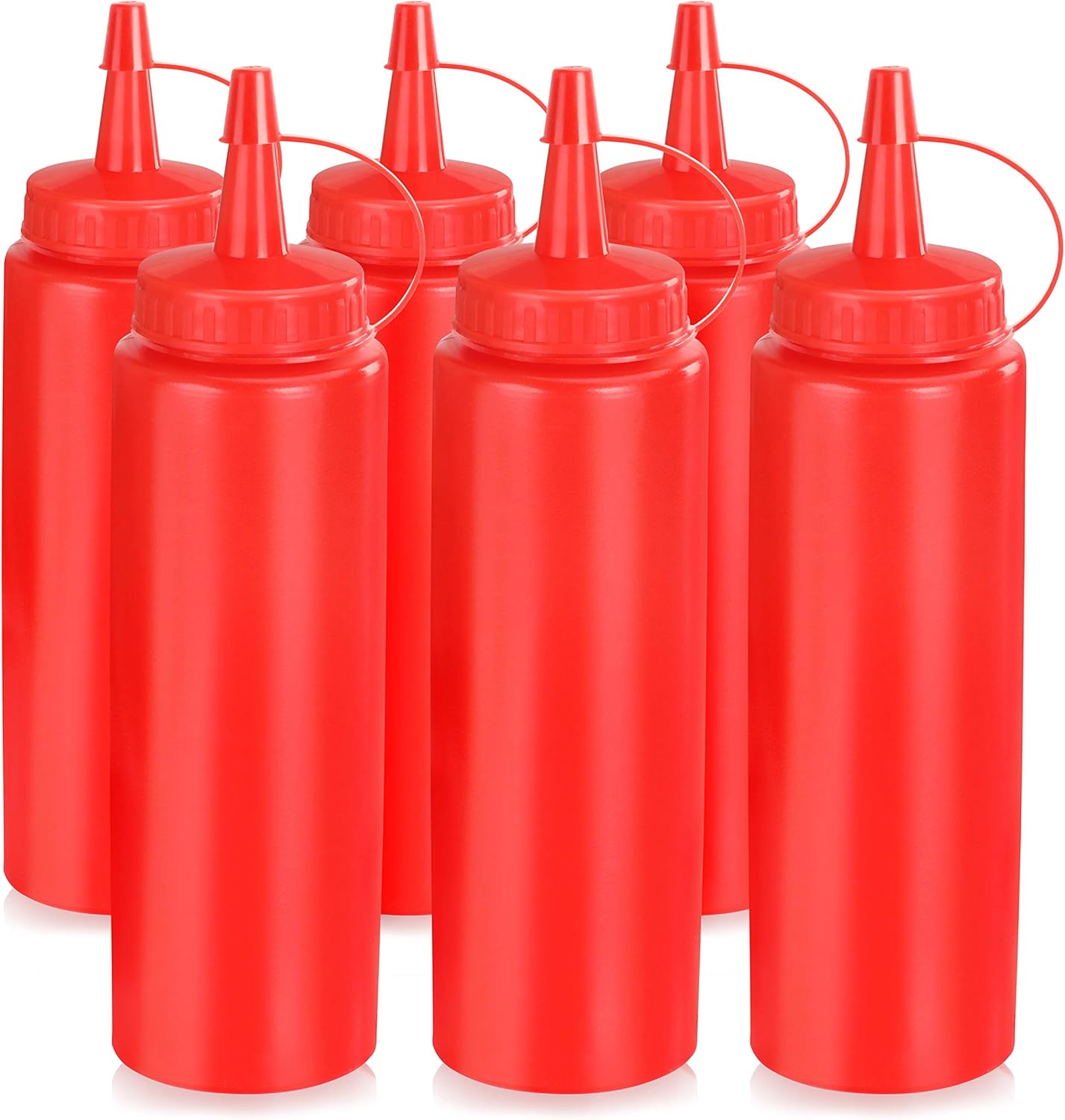 New Star Foodservice Squeeze Bottles 8 oz Pack of 6 - Durable Kitchenessential