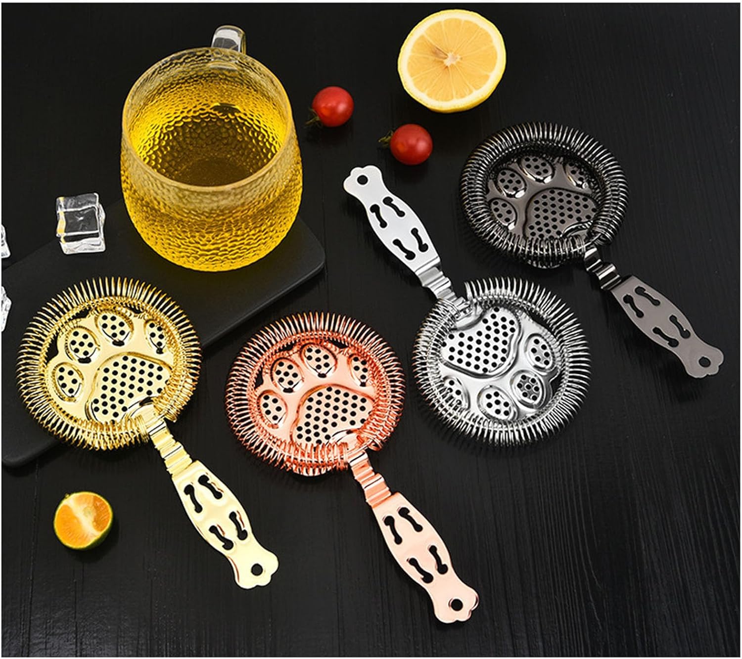 304 Stainless Steel Cocktail Strainer for Home Bar Silver Finish